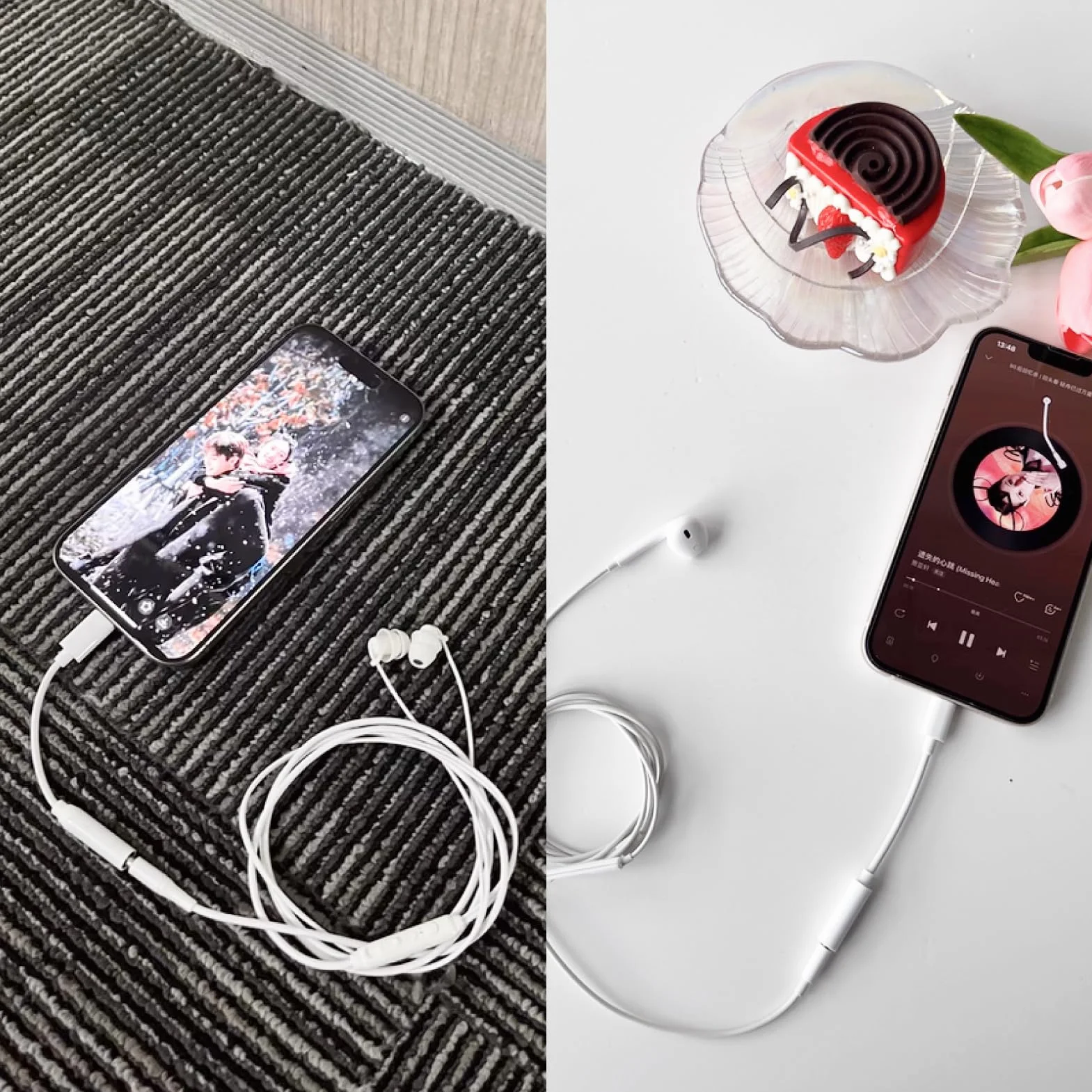 Adattatore USB C a jack AUX da 3,5 mm per OnePlus, Huawei, Samsung, Xiaomi, colore: bianco, plug and play, compatibile con molti dispositivi