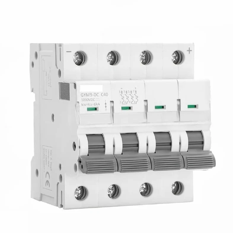 Interruttore magnetotermico, Mini interruttore automatico MCB DC 1000 V 6A 10A 16A 20A 25A 32A 40A 50A 63A 4 poli(10a)