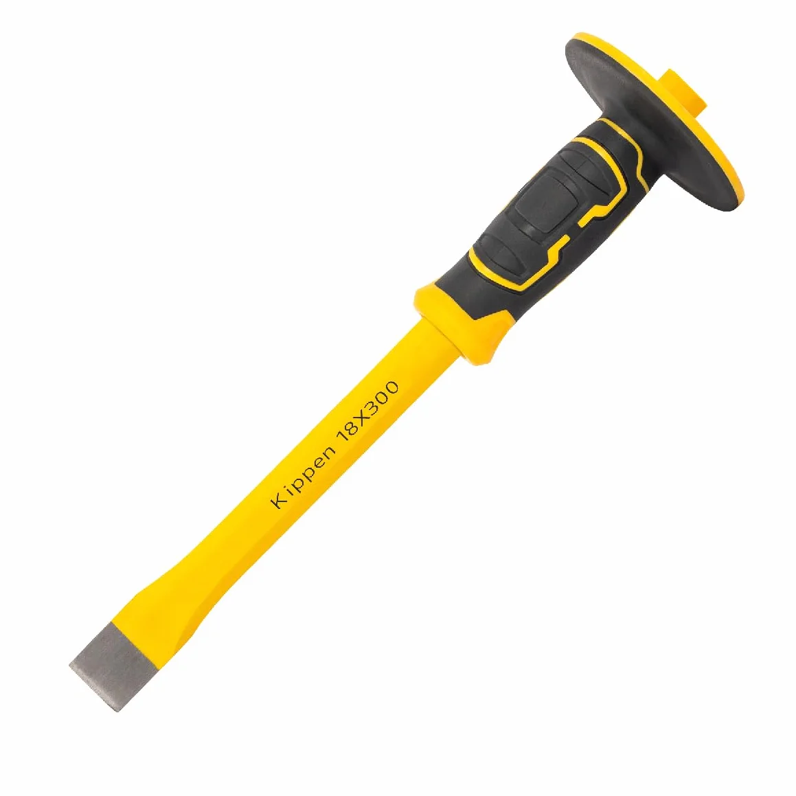 Kippen Scalpello per Muratore a Punta Piatta 300x18mm Impugnatura Bicomponente