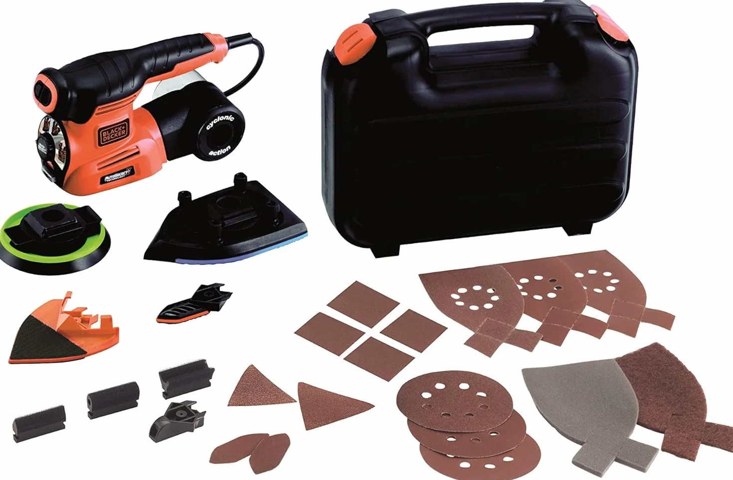 BLACK+DECKER Levigatrice Mouse Multifunzione KA280LK-QS