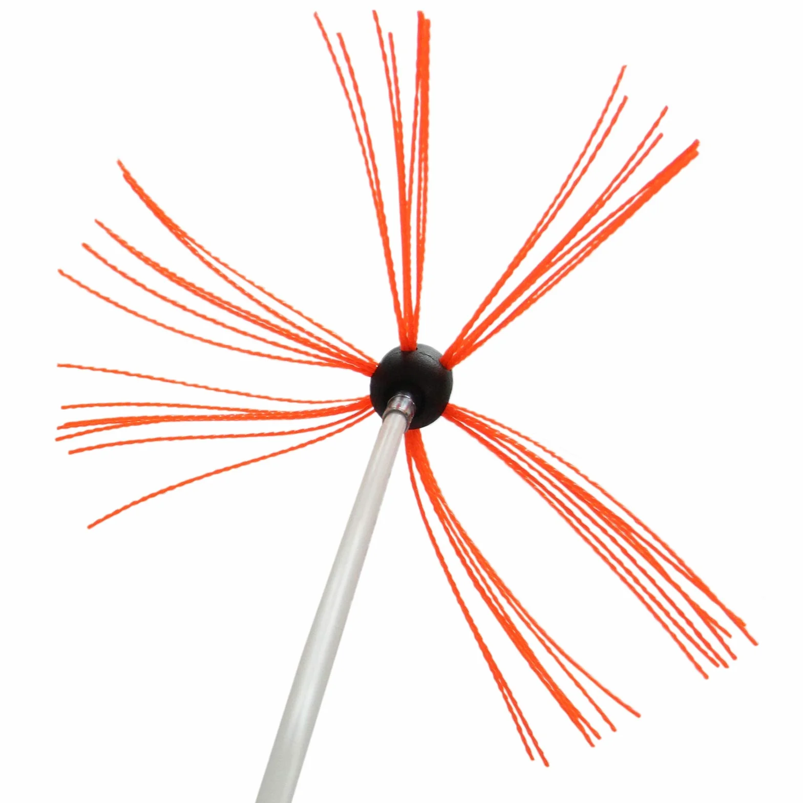 Monstershop - Scovolo Spazzacamino per Trapani Avvitatori con Adattatore Spazzola Camino Canna Fumaria Ciminiera Asta Nylon Flessibile con 6 Spazzole da 7 Setole - 9m