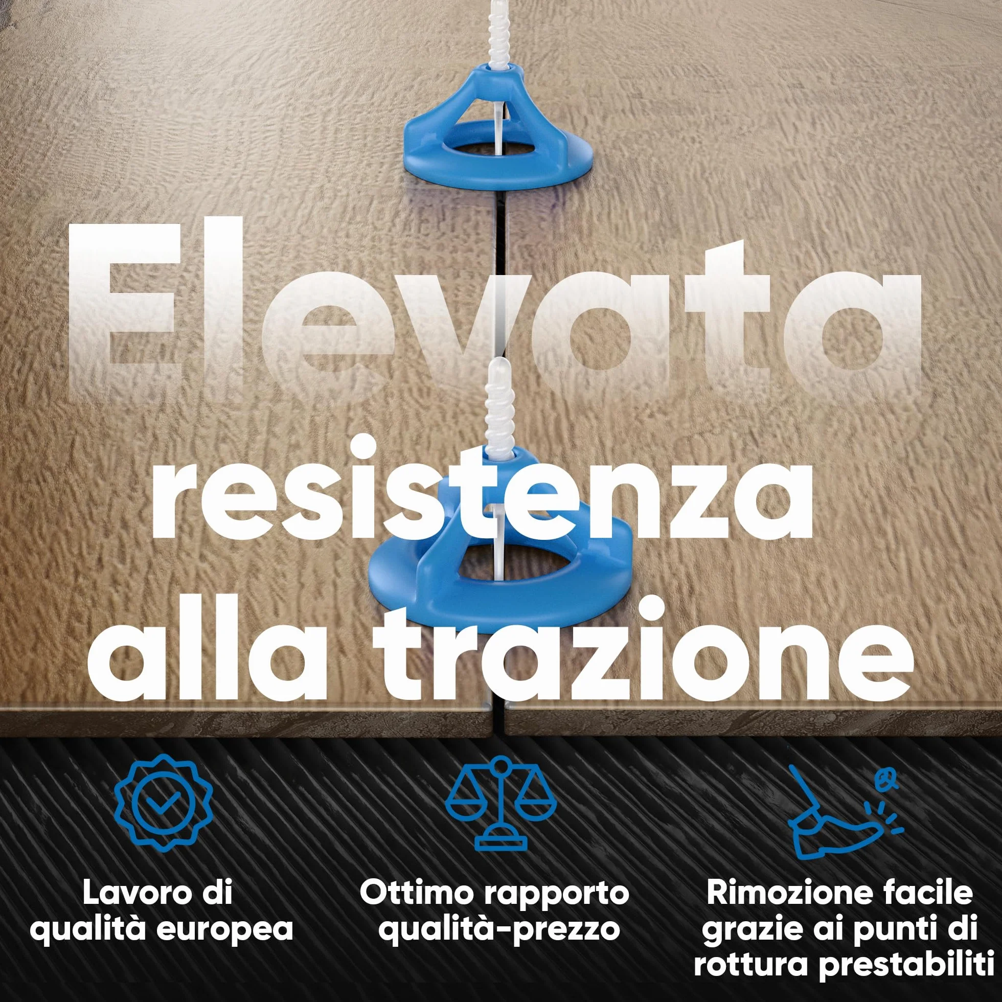 Set accessori posa piastrelle 1 mm sistema livellamento 200 pezzi copertura filettata livellatori distanziatori cunei attrezzi muratore