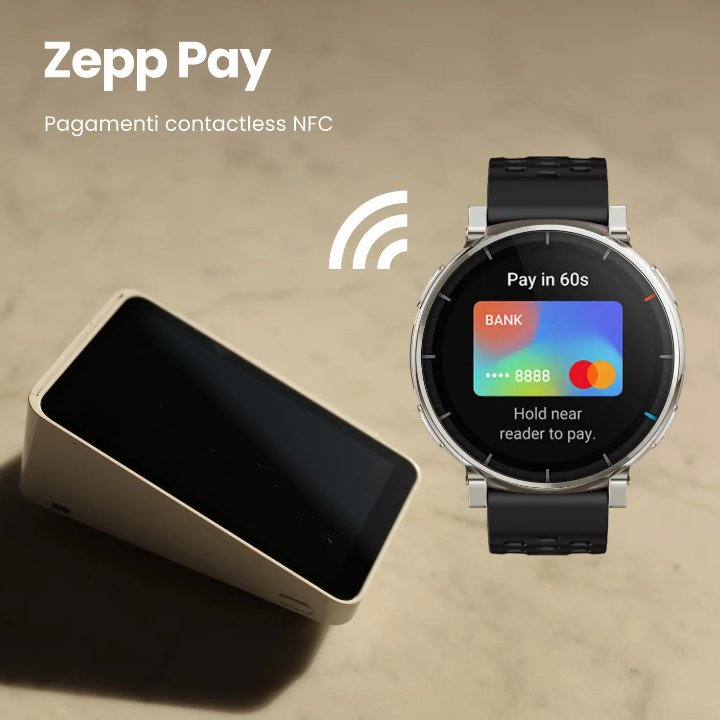 Amazfit Active 3 Premium 45mm Smartwatch GPS Running, AMOLED 1,32” Vetro Zaffiro, Batteria 12gg, 4GB, NFC, Mappe Offline, 170+ sport, 5 ATM, Cardiofrequenzimetro e Fitness Tracker per Android e iPhone