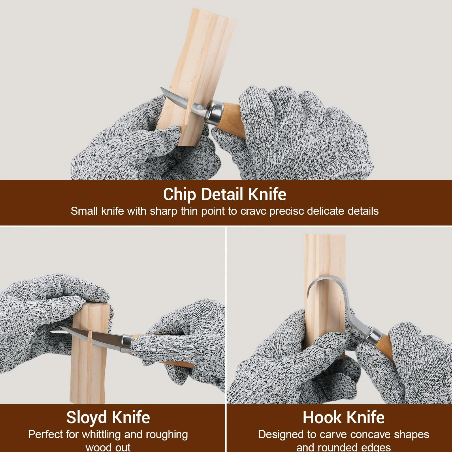Kit Intaglio Legno 28 Pcs,Strumenti per Intaglio del Legno con Coltelli da Intaglio,Scalpelli,Blocchi di Legno e Guanti,Set di Coltelli da Intaglio per Principianti,Hobbisti e Regalo Creativo