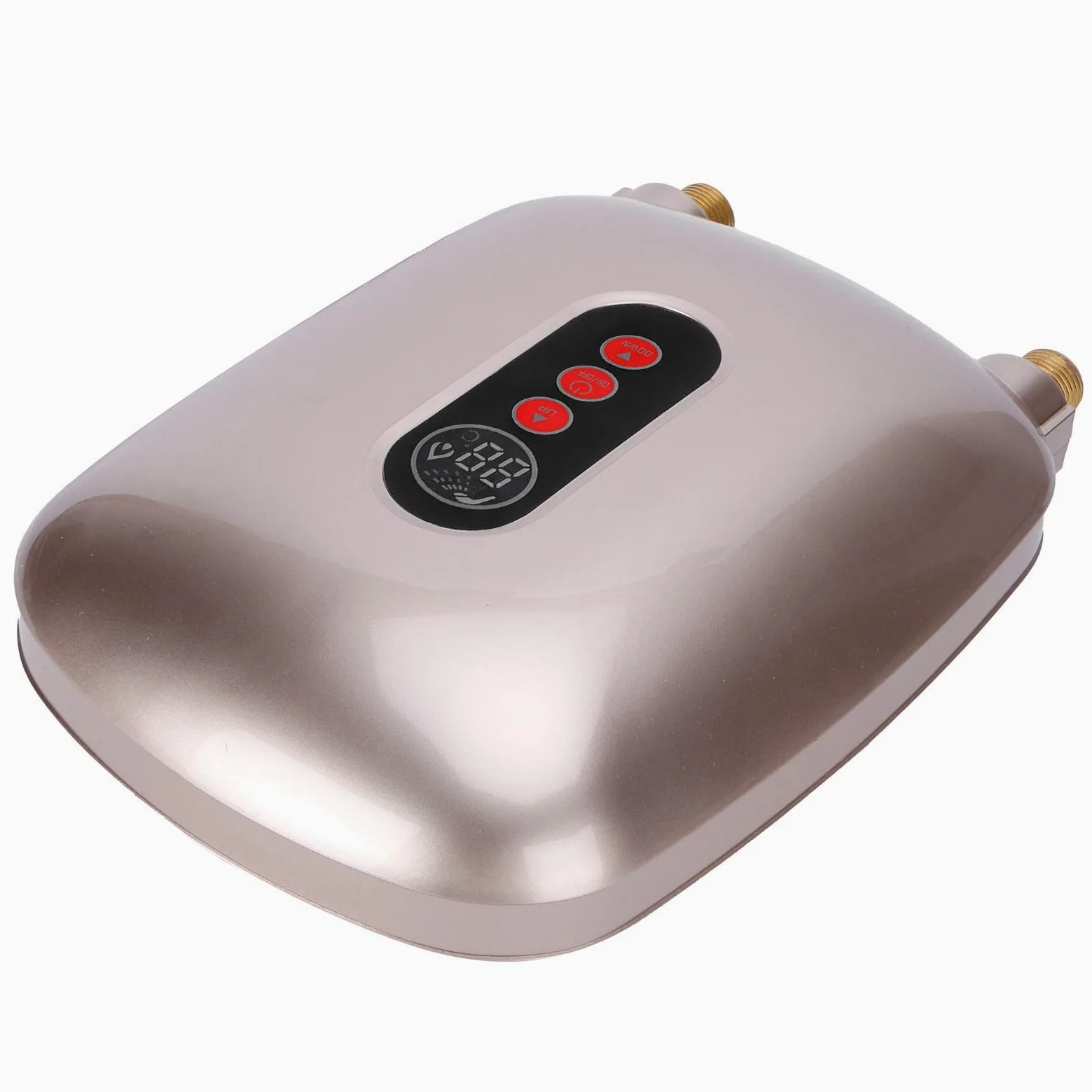 Alomejor Water Heater 6500W, High Efficiency (GOLD) | Raccordi in ottone durevoli, visualizzazione della temperatura in tempo reale, installazione ecologica e facile, sensori di
