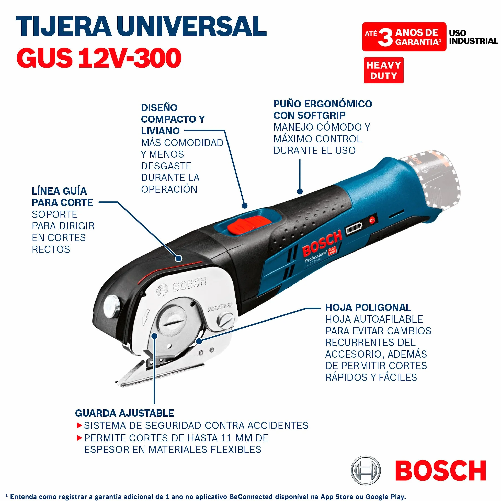Bosch Professional Cesoia universale a batteria GUS 12V-300 12V