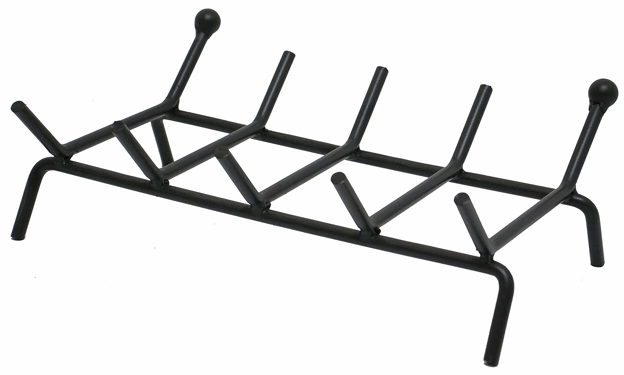 Poggialegna pesante a 5 barre brucia legna brace per camino in ferro battuto massiccio cm.50x30x15 h.quattro piedi in ghisa piena. diametro barra mm.12.Fatto e prodotto in Italia