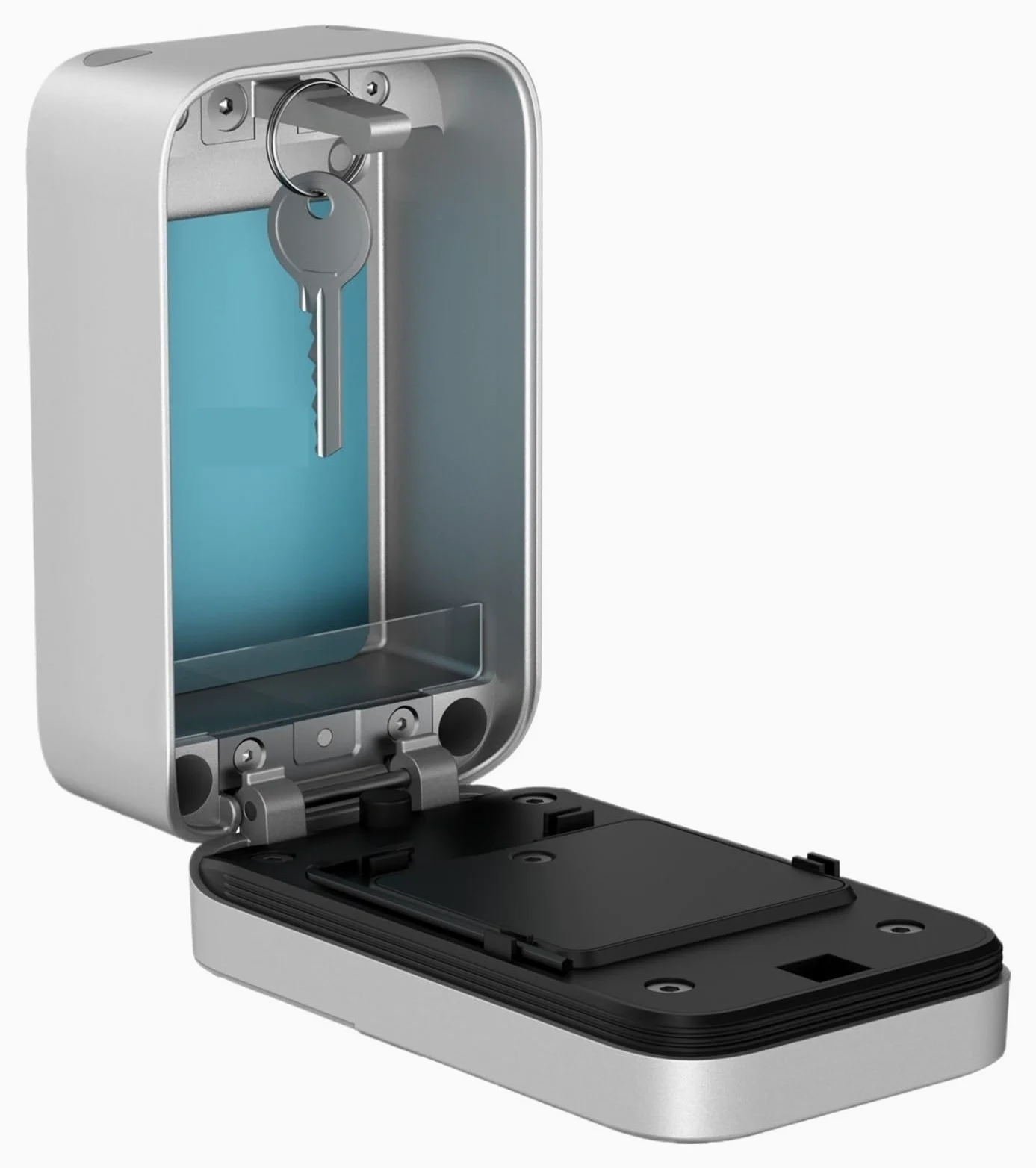 Cassaforte, cassaforte per la casa, App Smart Lock Box/impronta Digitale/password/controllo Cassaforte Elettronica, Custodia In Lega Di Alluminio per denaro, gioielli, documenti