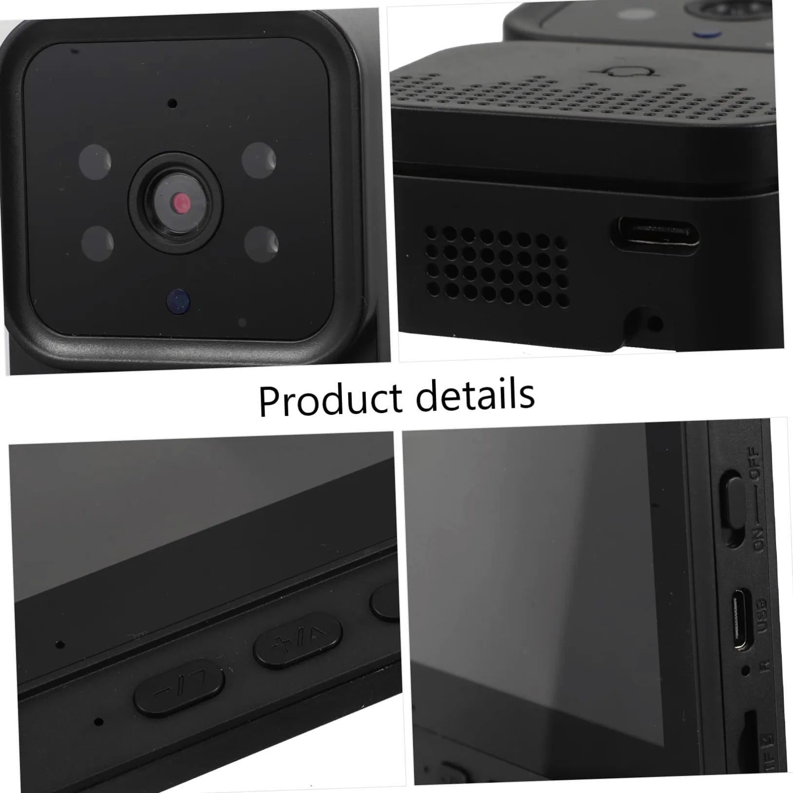 Mikikit Videocitofono con Campanello Wireless Nero con Schermo 4, 3 | Video Monitoring, Comunicazione Bidirezionale, Plastica ed Elettronica, Uso Domestico Remoto