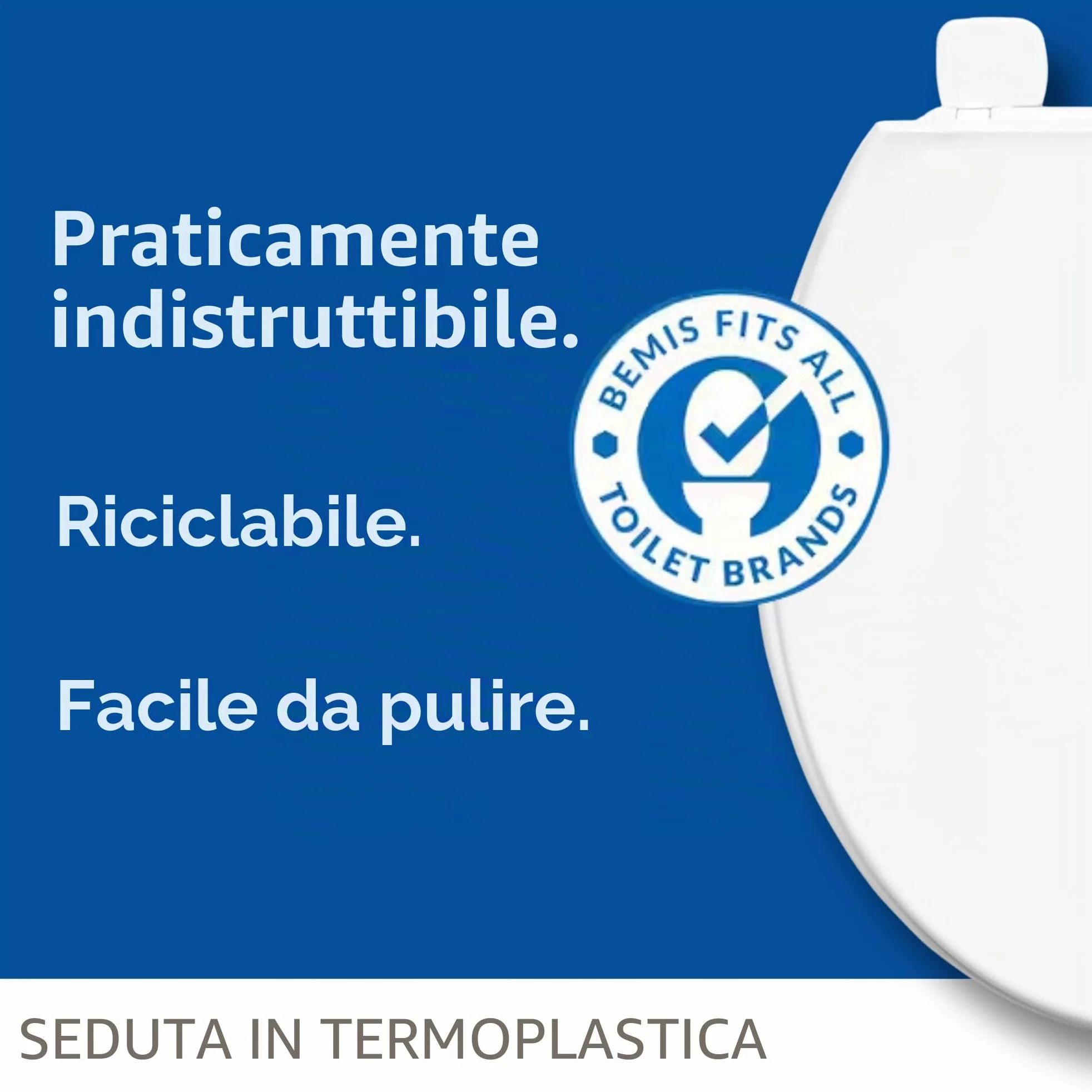 Bemis Sedile WC Chester 7210ZART000, bianco