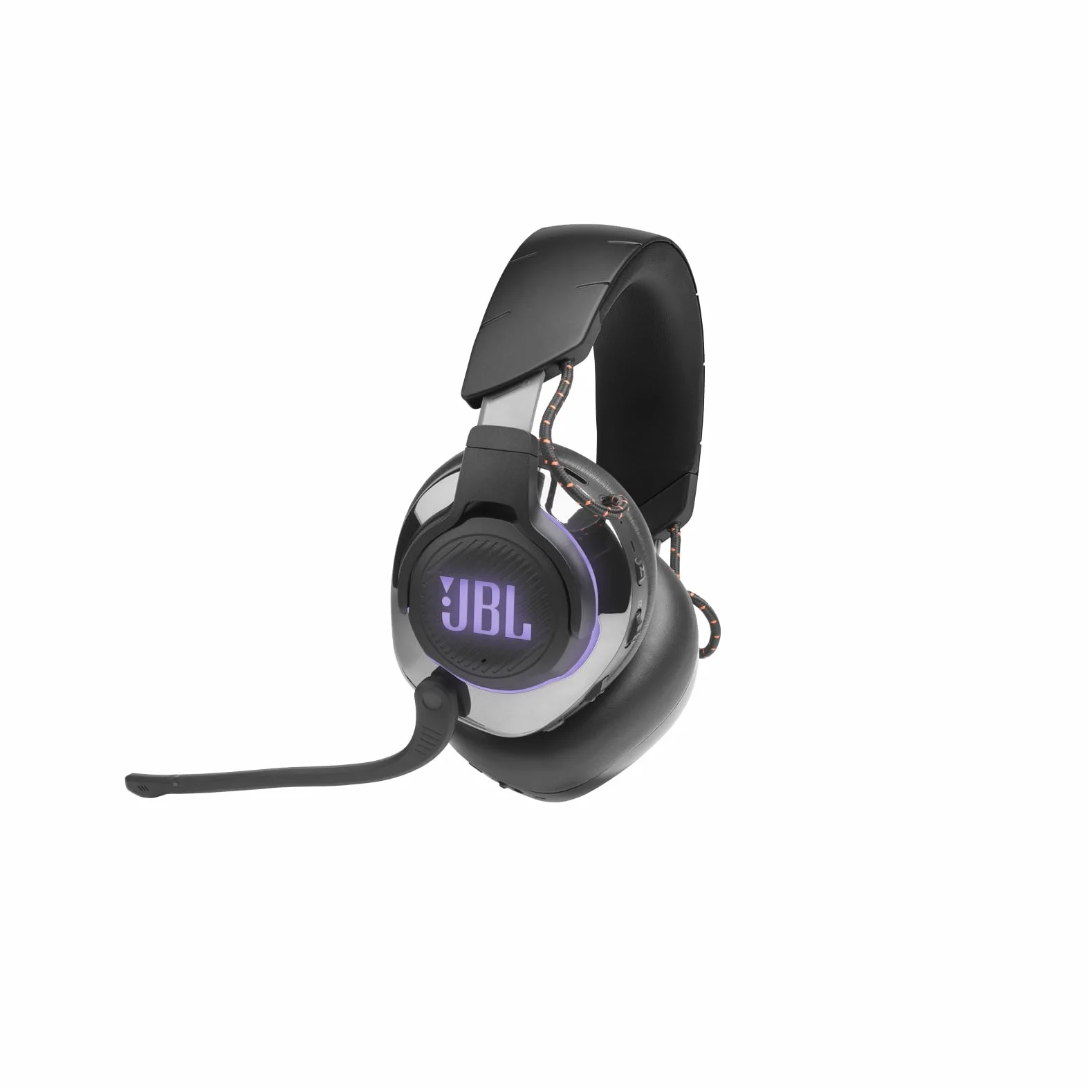 JBL Quantum 810 Cuffie Gaming Over-Ear Wireless 2,4 Ghz e Bluetooth, Headset con Microfono e Cancellazione Attiva Rumore, RGB e Dual Surround, Compatibilità Multipiattaforma PC e Console, Nero