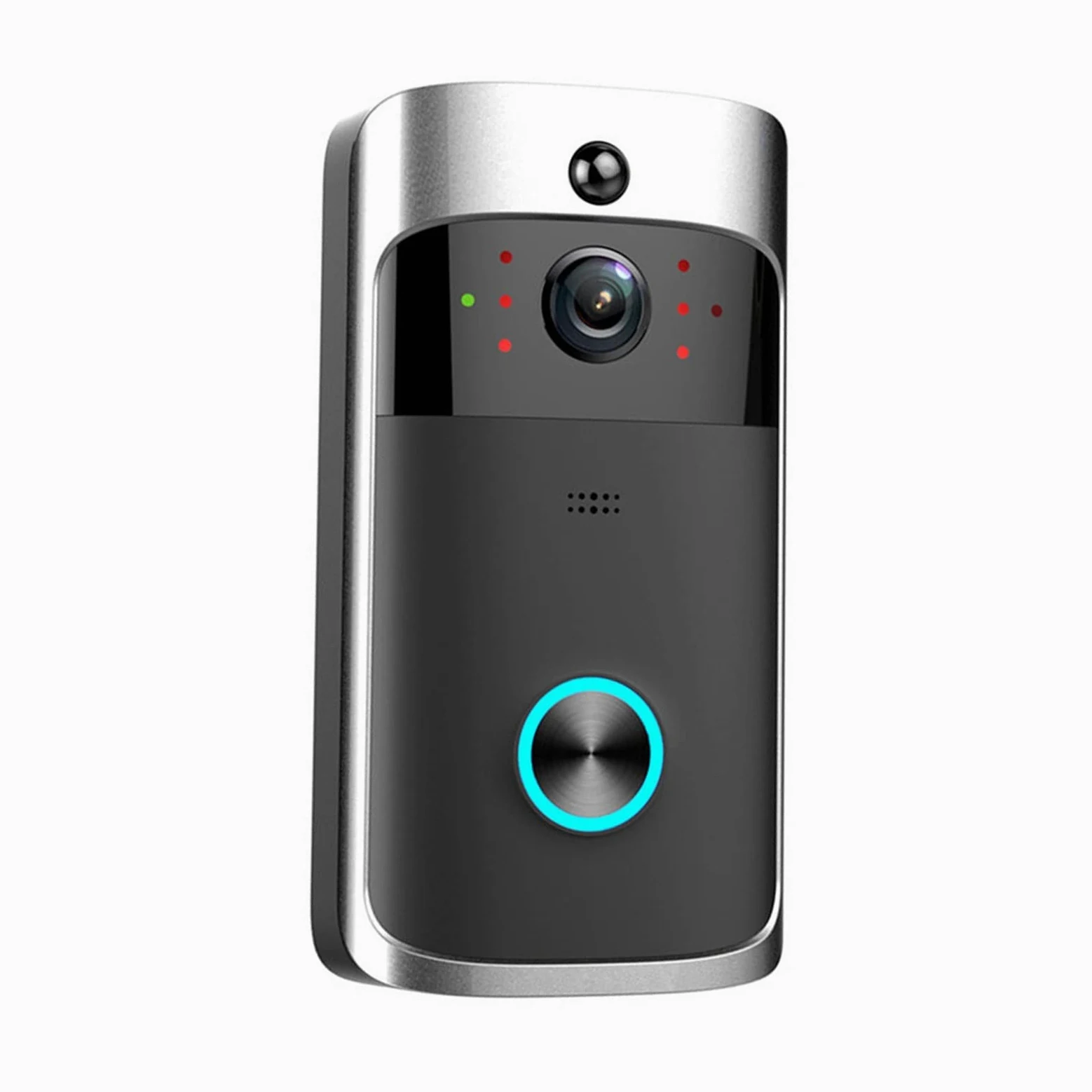 Videocamera per Campanello, Wireless Smart Campanello Visione notturna 1080P Videocitofono vocale Campanello PIR Rilevazione movimento Telecamera for telefono porta di sicurezza ,Allarme Casa,Citofono