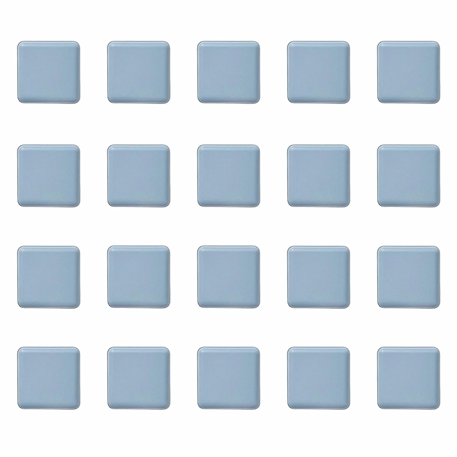 Scivoli Autoadesivi in PTFE per Mobili 20x20mm, Protezioni Pavimento Piastrelle Laminato, 20 Pezzi
