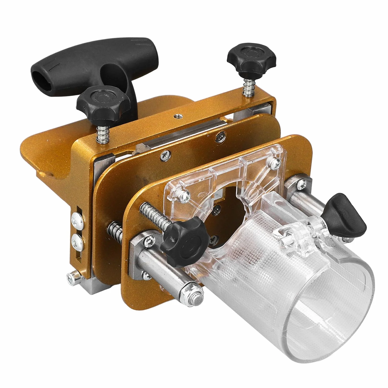 Mortasatrice 2 in 1, Localizzatore di scanalature per fresatrice per legno, Mortasa e tenone in acciaio inossidabile
