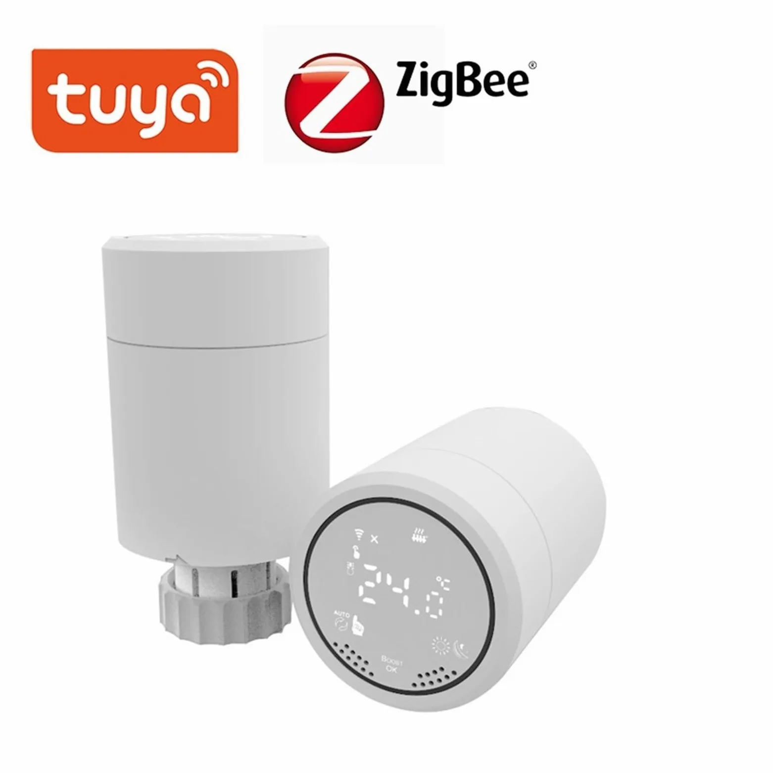 Attuatore For Radiatore Tuya Smart ZigBee Valvola Termostatica Programmabile Regolatore Di Temperatura Controllo Vocale Tramite Risparmia Sui Costi Di Riscaldamento Energetico(Zigbee 1PCS)