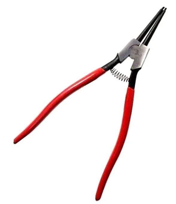 PINZA DRITTA AD ESPANSIONE EXTRA LUNGA PER ANELLI ELASTICI SEEGER 320 mm IN ACCIAIO FORGIATO