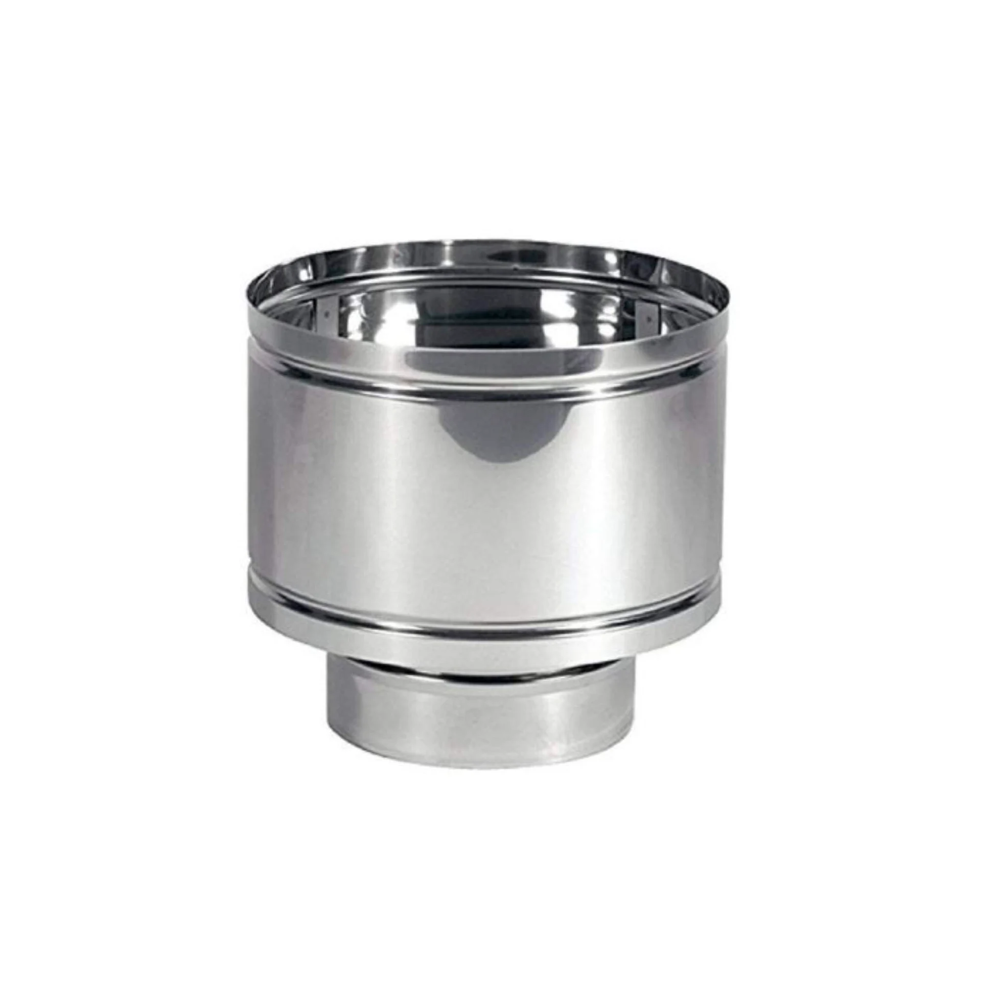 Fumaiolo a botte 4 venti inox base tonda innesto M maschio (250mm)