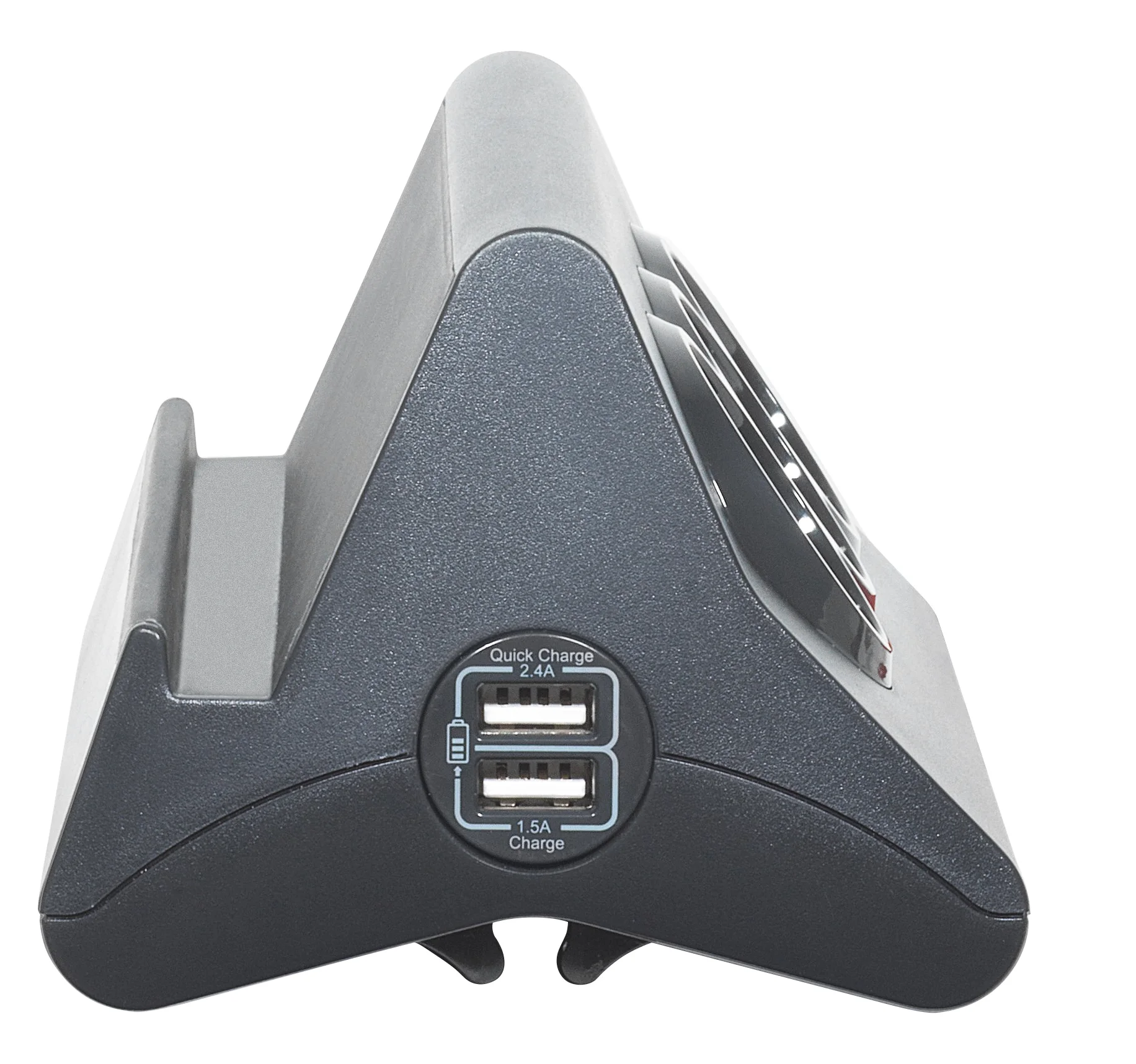 BTicino S3713GBU Ciabatta Multipresa da Scrivania con Spina 10 A, 3 P30, 2 Prese USB, Interruttore, 2 m, Nero & Ciabatta Multipresa Compatta , 9 Slot, con Interruttore Luminoso