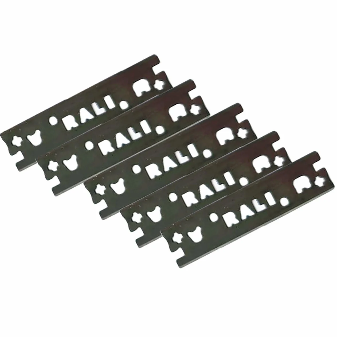 Lame RALI da 48 mm in Cromo per Pialle 105/220/260 - Reversibili a Doppio Taglio, 5 Pezzi