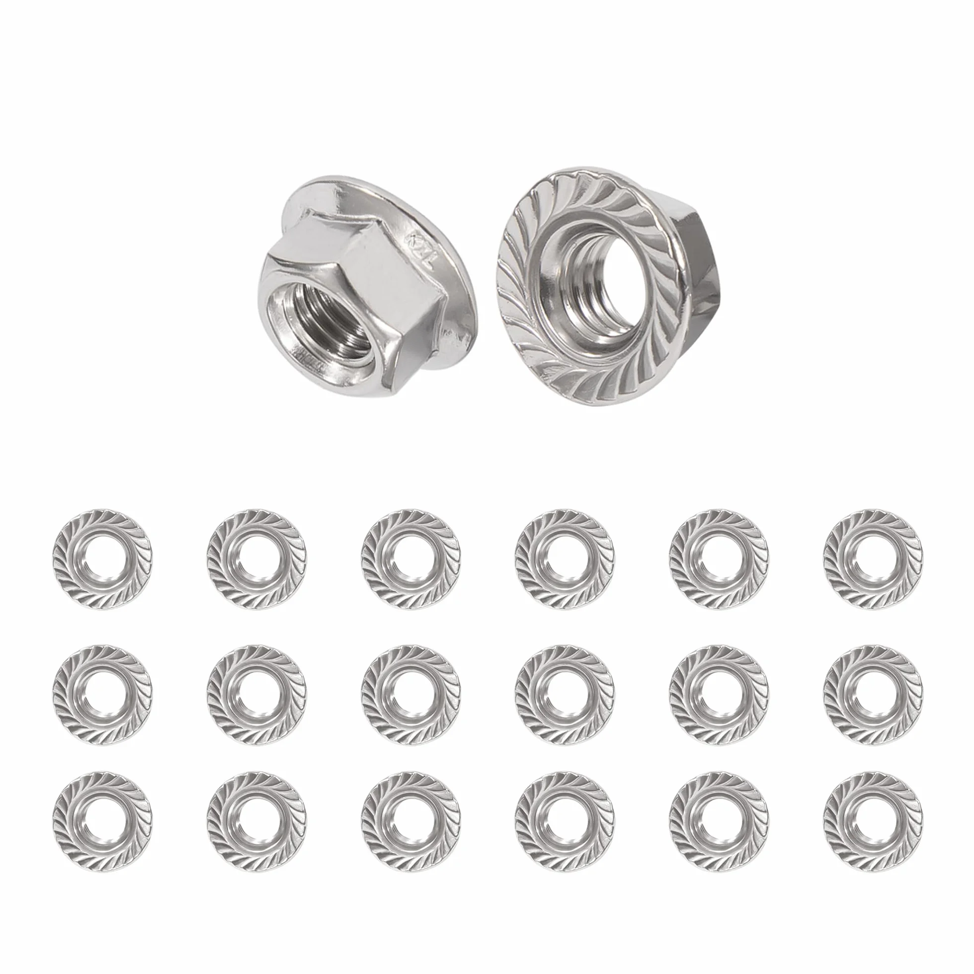 Dadi Flangiati M4 Acciaio Inox DIN 6923 20 sztuk