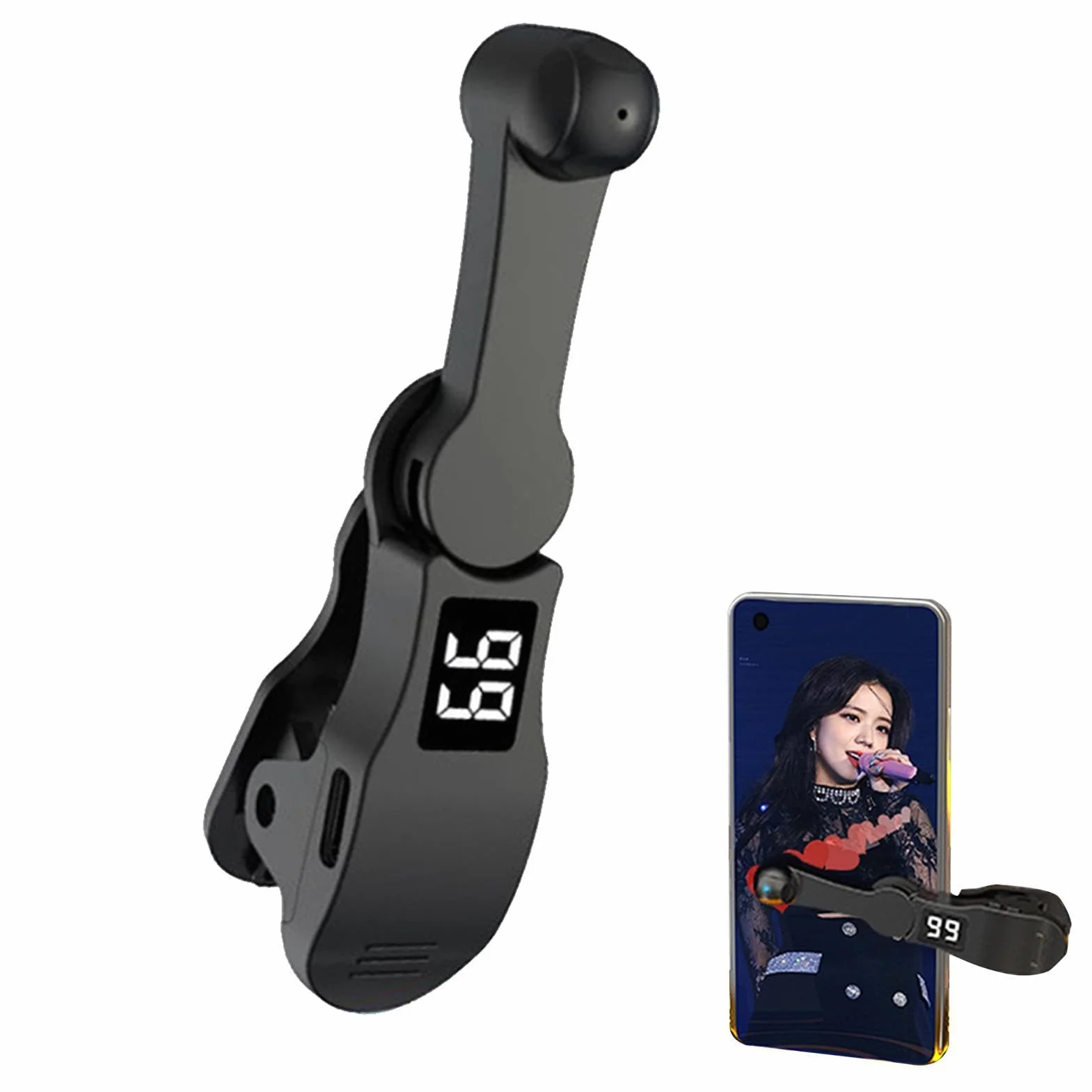 Clicker automatico per telefono | Tapper schermo del telefono automatico pieghevole | Pulsante di automatico regolabile per giochi/acquisti/trasmissioni live/compiti di ricompensa