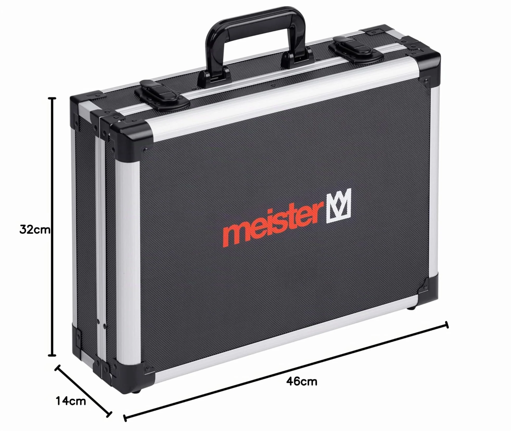 Meister Valigetta attrezzi vuota 460x320x140 mm 15 tasche 15 kg alluminio robusta