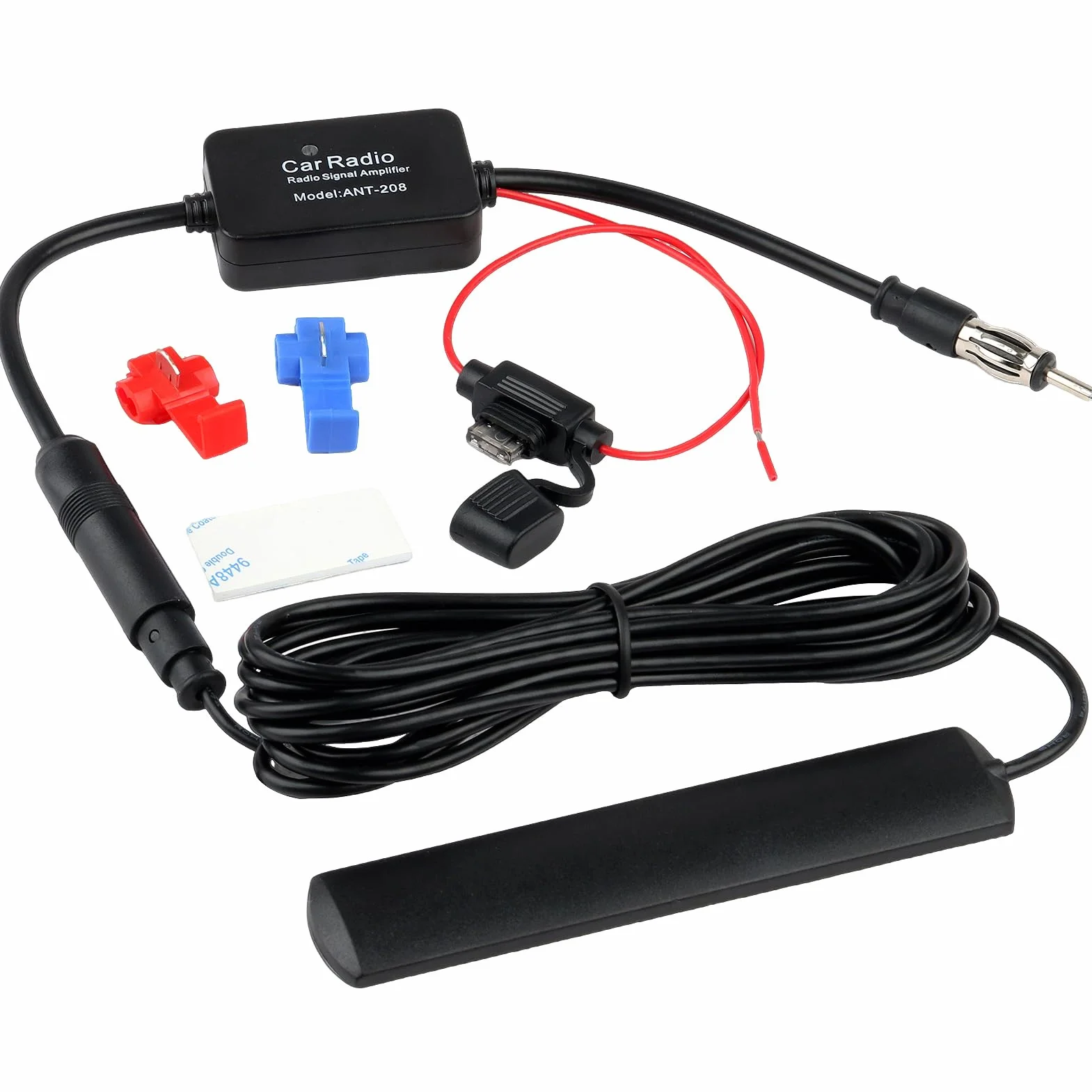 12V Amplificatore di Segnale Autoradio, Amplificatore Antenna per Auto FM, Segnale Radio Booster Universale, Segnale Autoradio Per Veicolo Camion Auto Radio