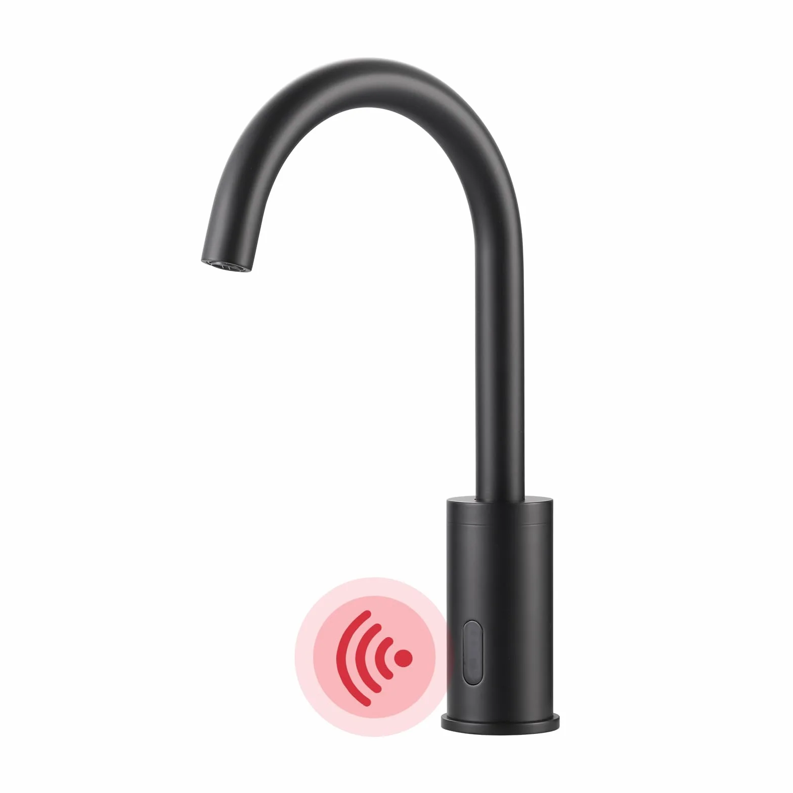Rubinetto bagno automatico con sensore a infrarossi, miscelatore temperatura, nero
