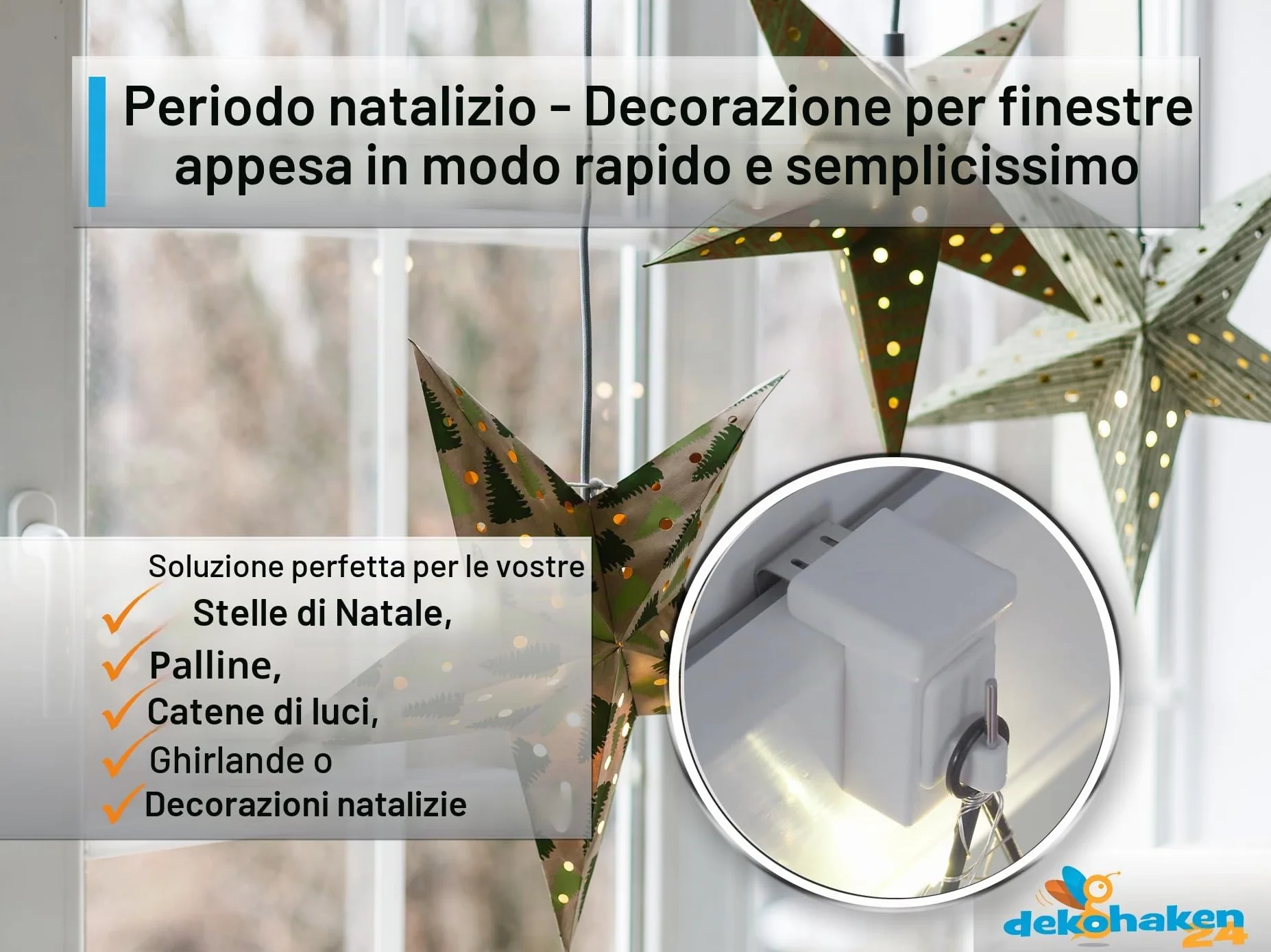 Ganci per finestre decorativi dekondo 10-27 mm universale