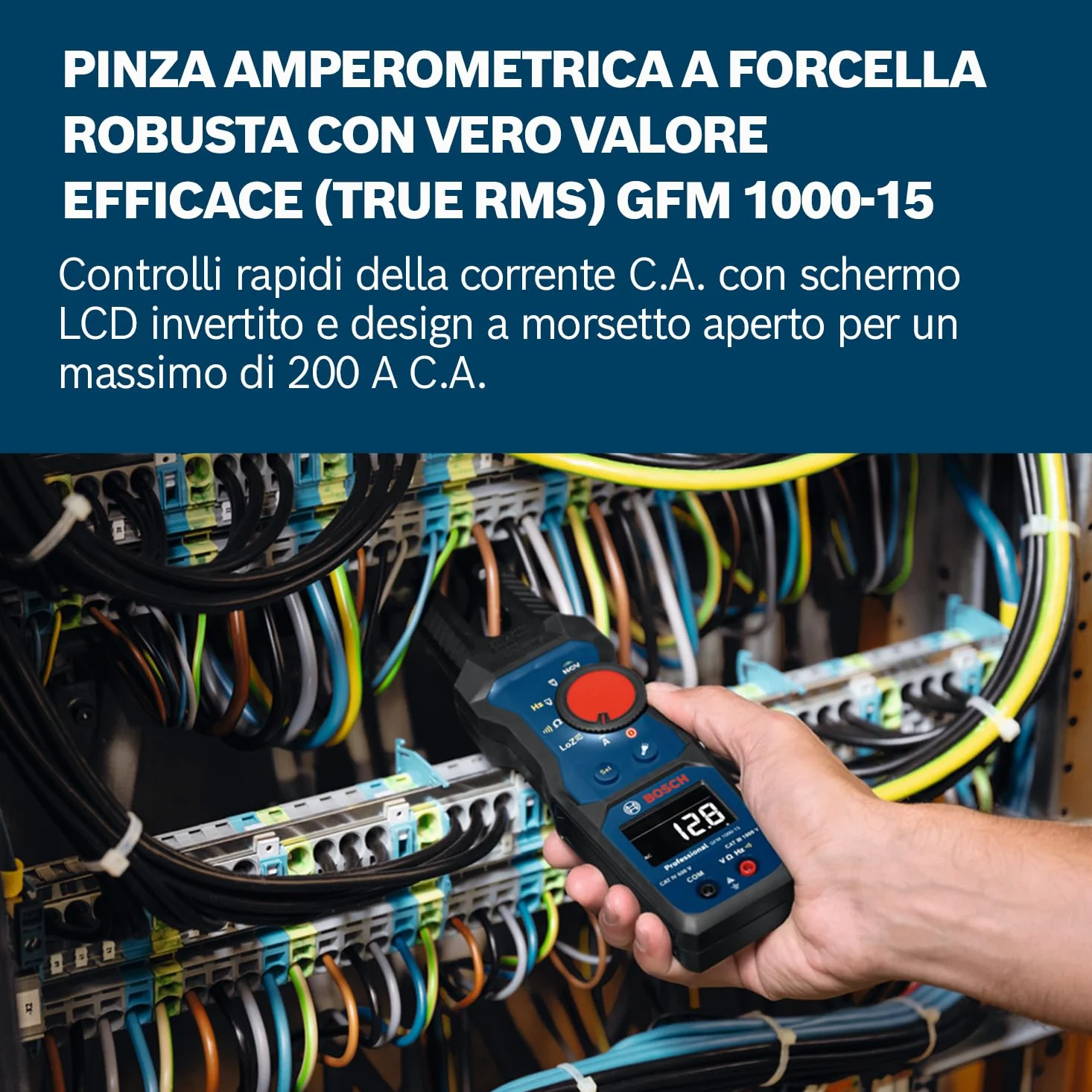 Bosch PRO Pinza Amperometrica a Forcella GFM 1000-15