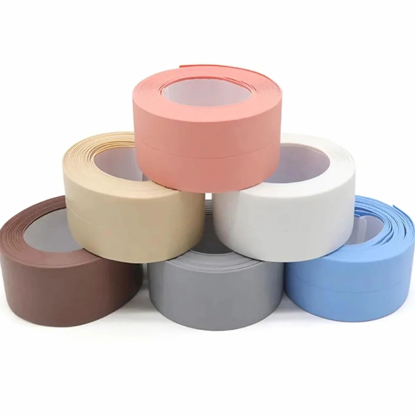 6 rotoli di nastro da bagno 3,2 m disponibili Nastro sigillante impermeabile da cucina Nastro for angolo da parete for WC da bagno per Bordo Vasca da Bagno(Brown)