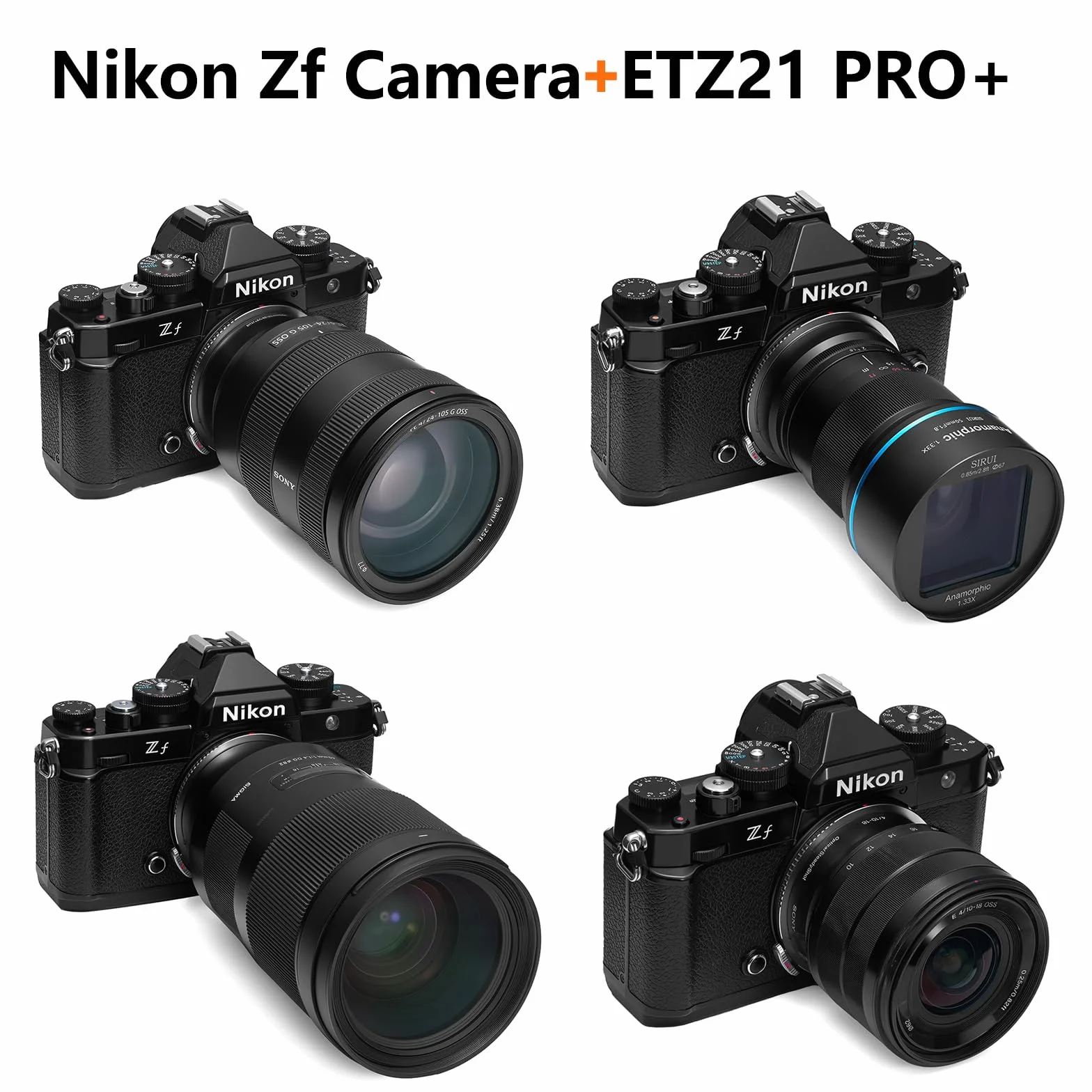 Megadap ETZ21 PRO+ - Adattatore per obiettivo con messa a fuoco automatica, apertura elettronica integrata, compatibile con fotocamera Nikon Z Zf Z9 Z8 Z7 Z6 Z7II Z6II Z5 Z50 ZFC per obiettivi Sony FE