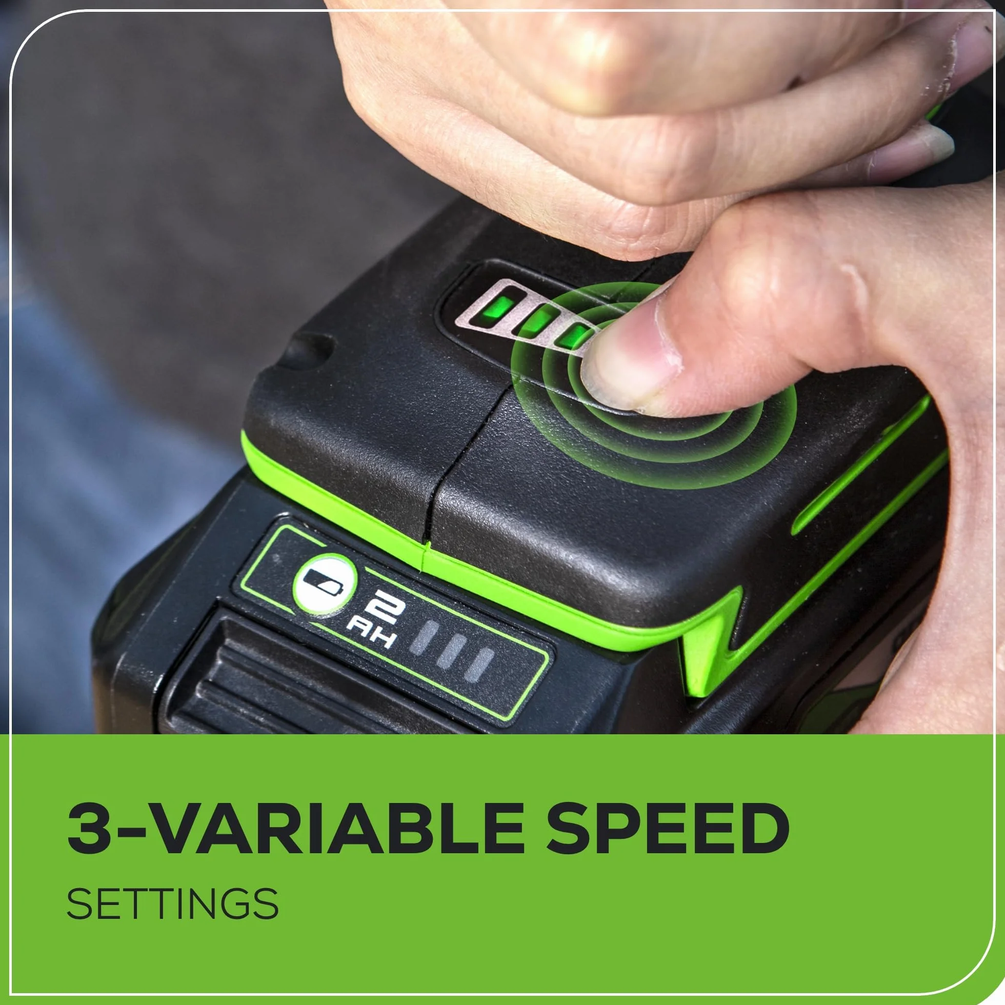 Greenworks Martello perforatore 24 V 2J Avvitatore a percussione 300 Nm Batteria 4 Ah Caricabatterie