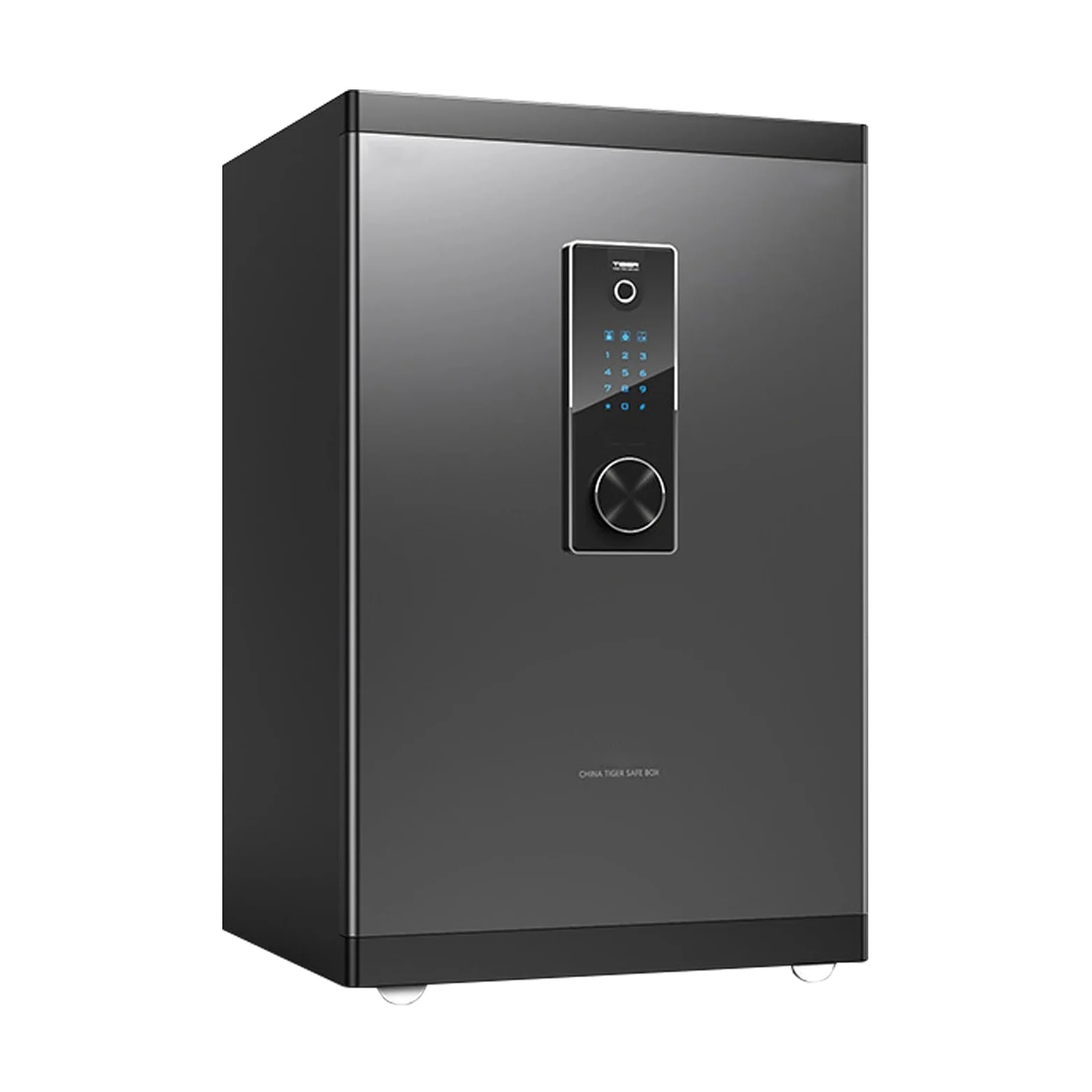 Cassaforte Impronta Digitale Cassetta di Sicurezza Cassetta Portavalori per Casa, Ufficio, Hotel, Denaro, Documenti, Gioielli, Pistola, Munizioni(Black)