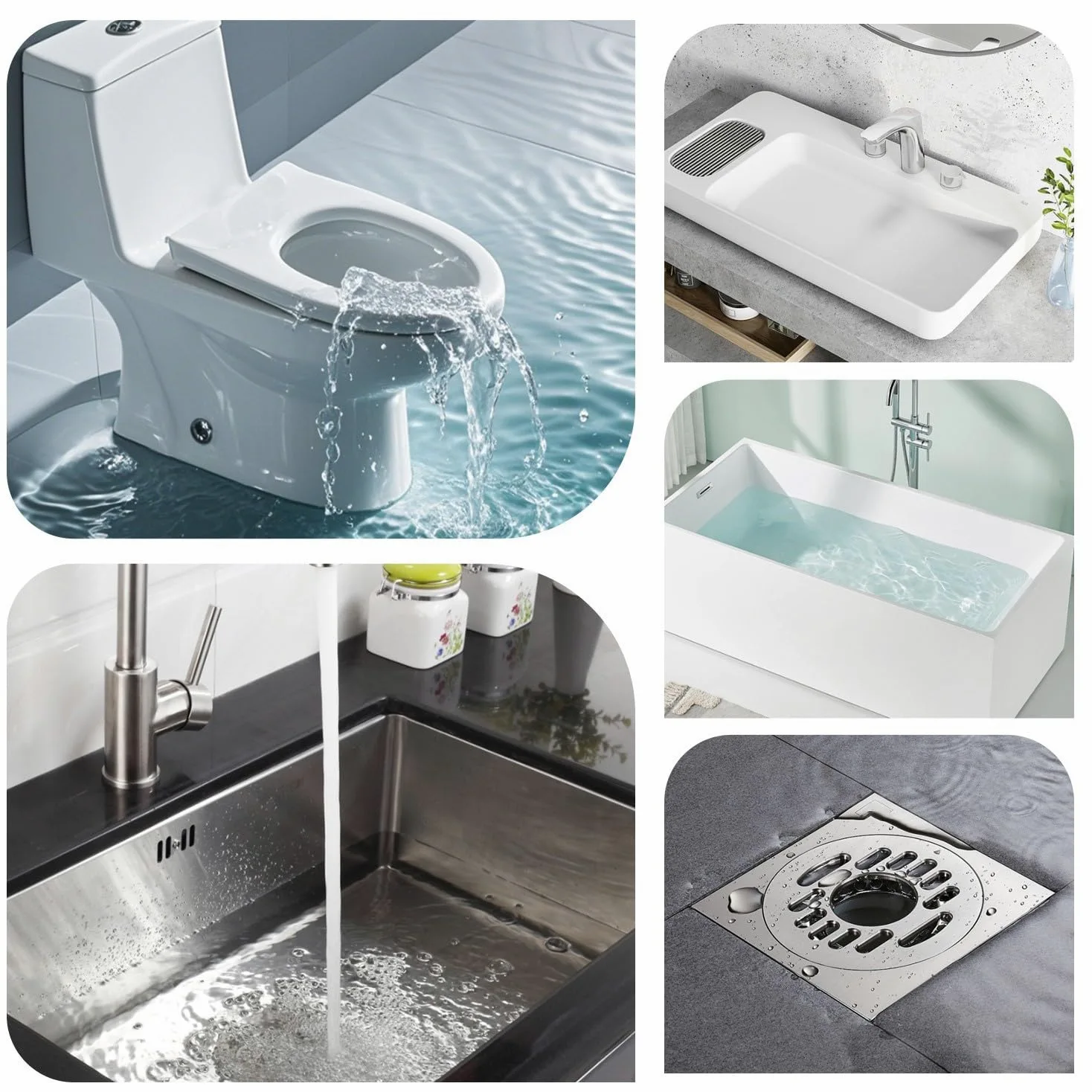 Stura WC con Barometro, Pompa Stura Scarichi a Pressione con 4 Teste Sostituibili, Stantuffo per WC ad Aria Compressa, per Disintasare WC, Lavello, Vasca, Scarico a Pavimento