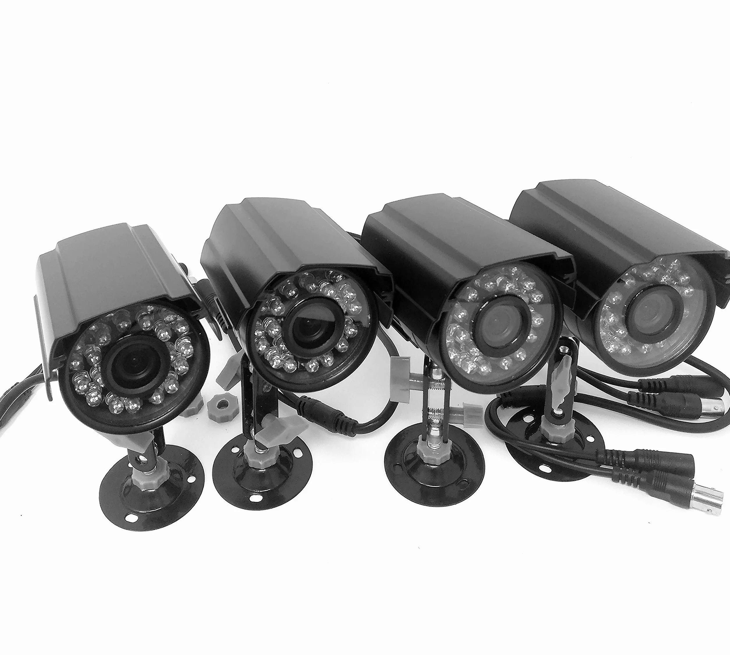 TEMPO DI SALDI Kit Videosorveglianza 4 Canali Telecamere Infrarossi Dvr Alimentatori Prolunghe