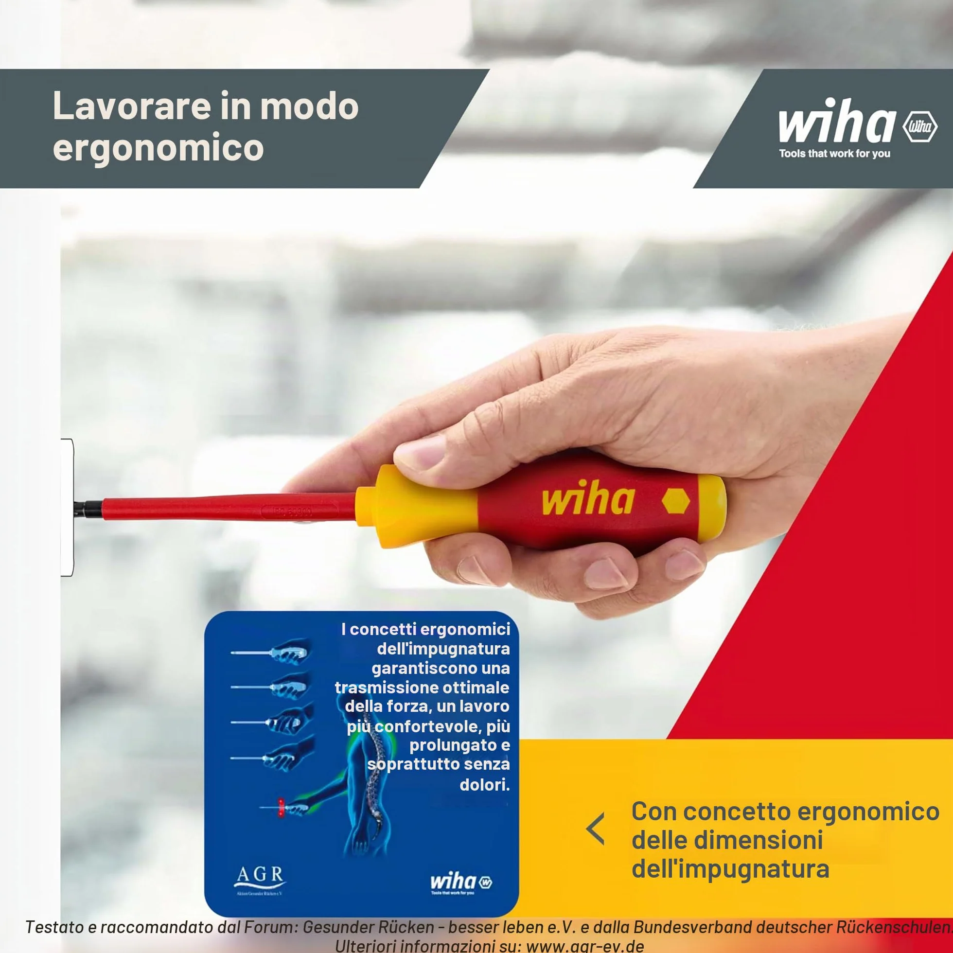 Wiha Juego de destornilladores SoftFinish® electric ranurados, Phillips, de 6 unid (00833)