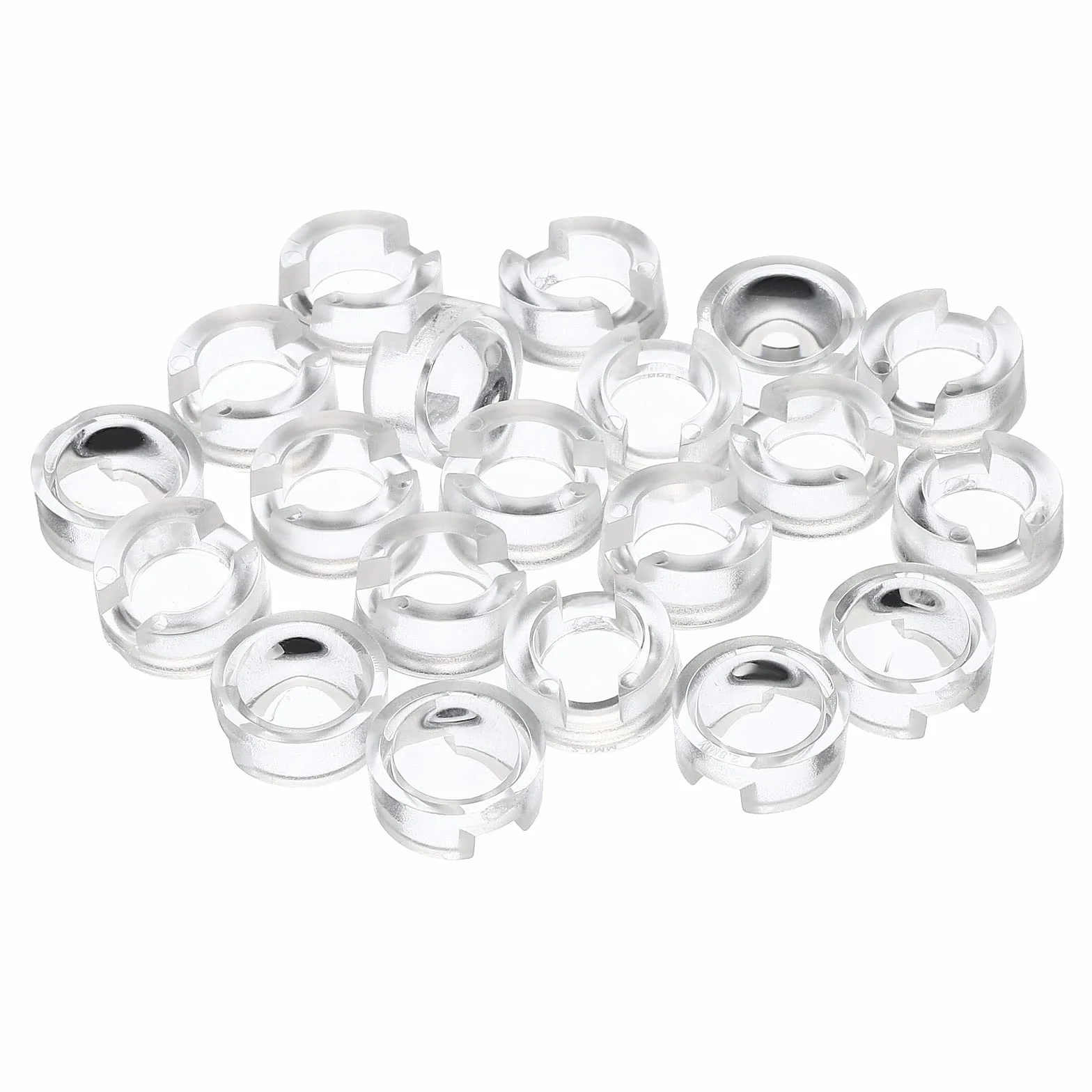 PATIKIL 13mm LED Convesso Lente, 20pz 100 Gradi Raggio Angolo Acrilico LED Ottico Convesso Condensatore Obiettivo per 1W 3W LED Lampada Perline Infrarossi Fotocamere, Trasparenti