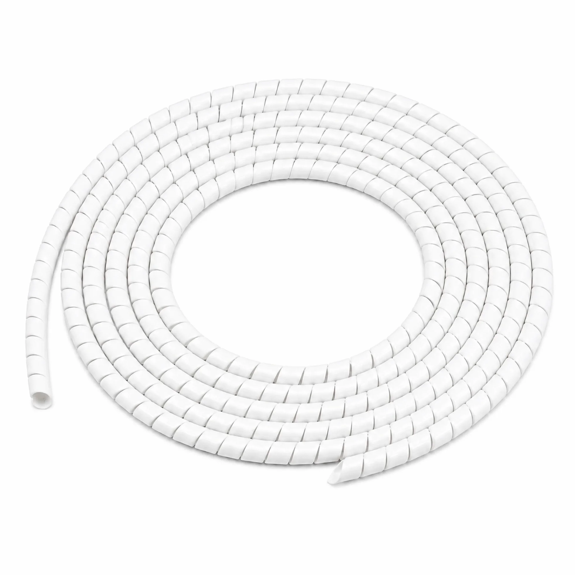 Avvolgicavo a spirale 12 mm 2 m bianco