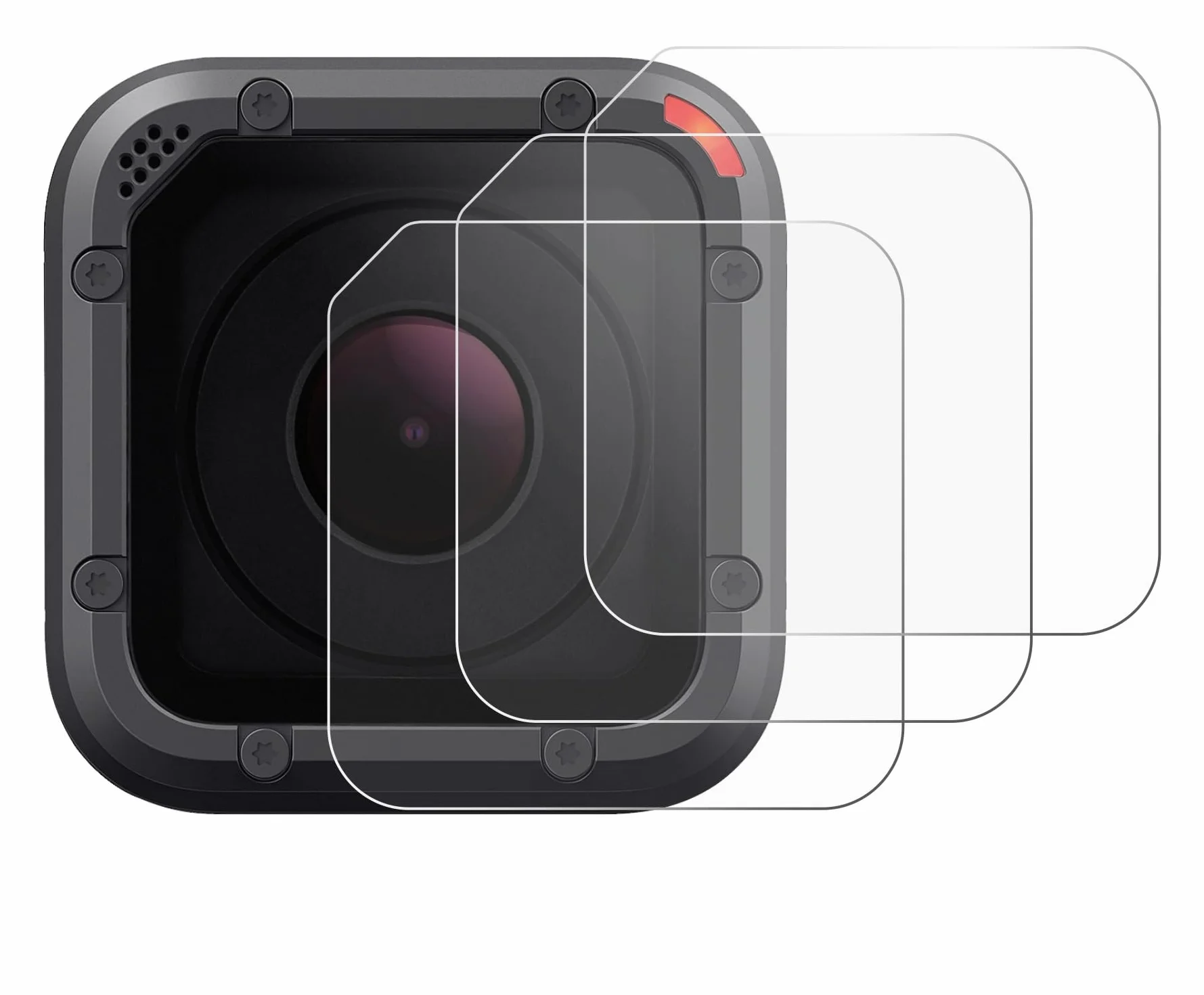 savvies 6 Pezzi Pellicola Protettiva per GoPro Hero 5 Session Lente (Cassa) Protezione Schermo Trasparente