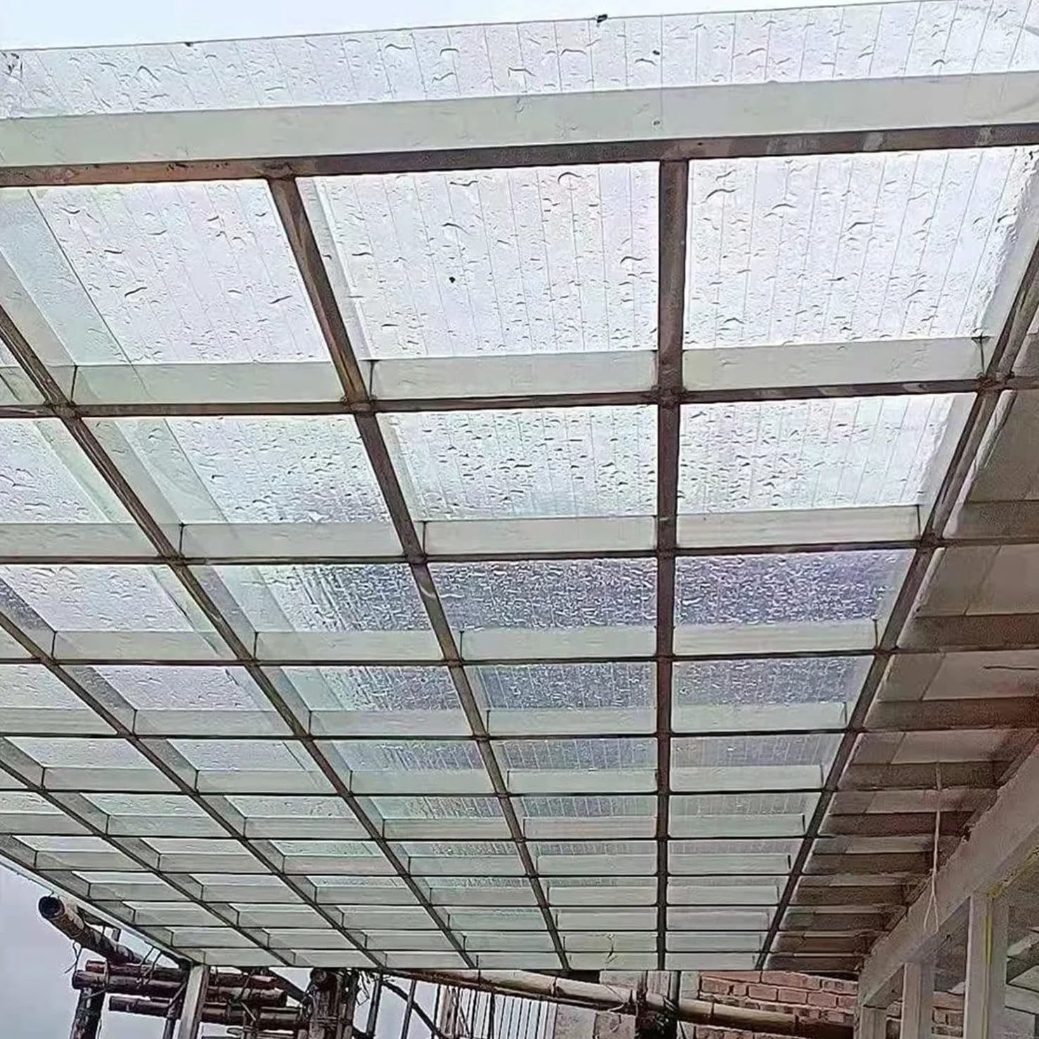 lastra per coperture, facile da tagliare, protezione dalla pioggia, Copertura capannone in p(1x20m(3.3x65.6ft))