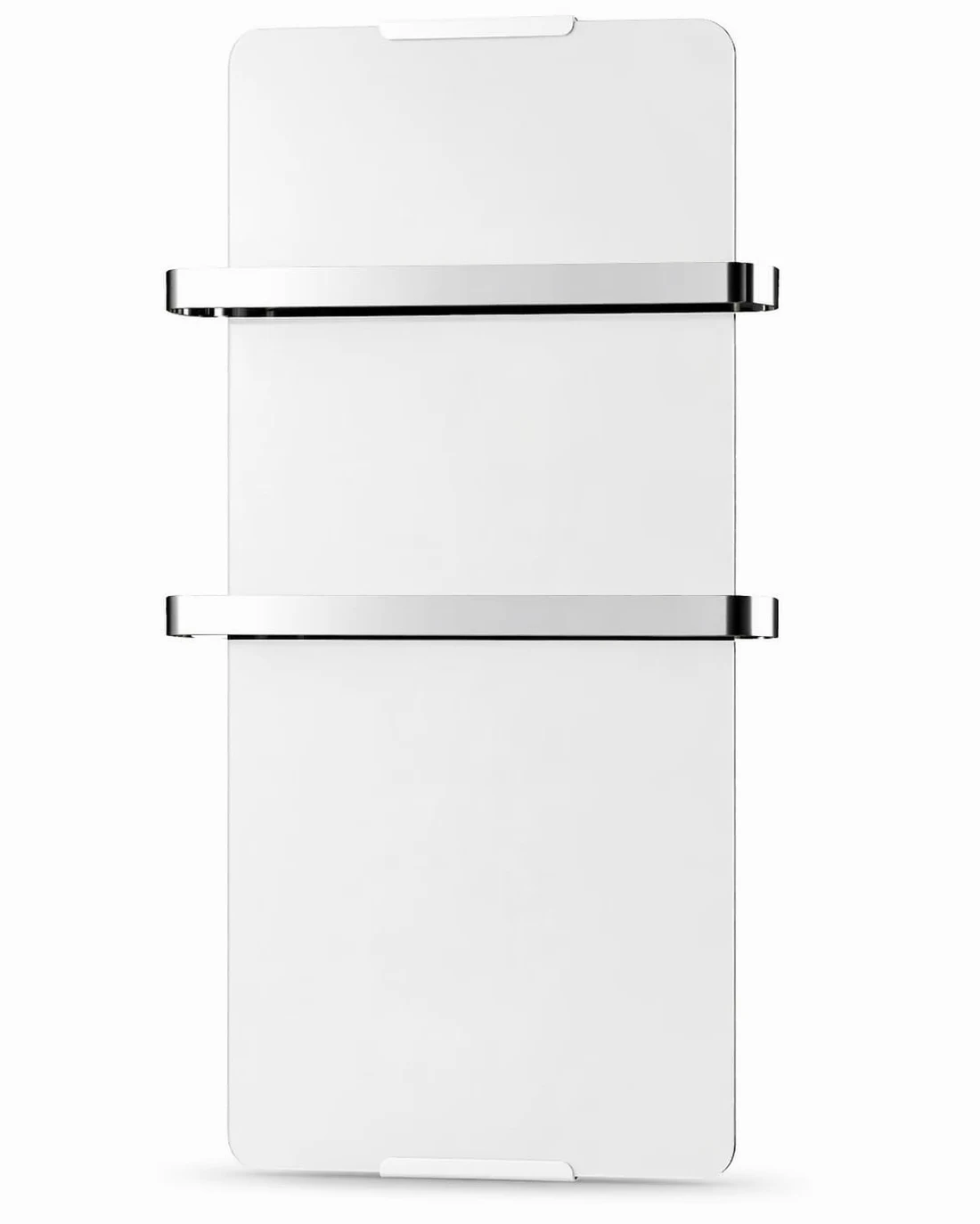 CHEMIN'ARTE Scaldasalviette riscaldato electtrico 1200W - Radiatore verticale - 120 x 6 x 46 cm - IP24 - bianco - Design moderno, kit di installazione