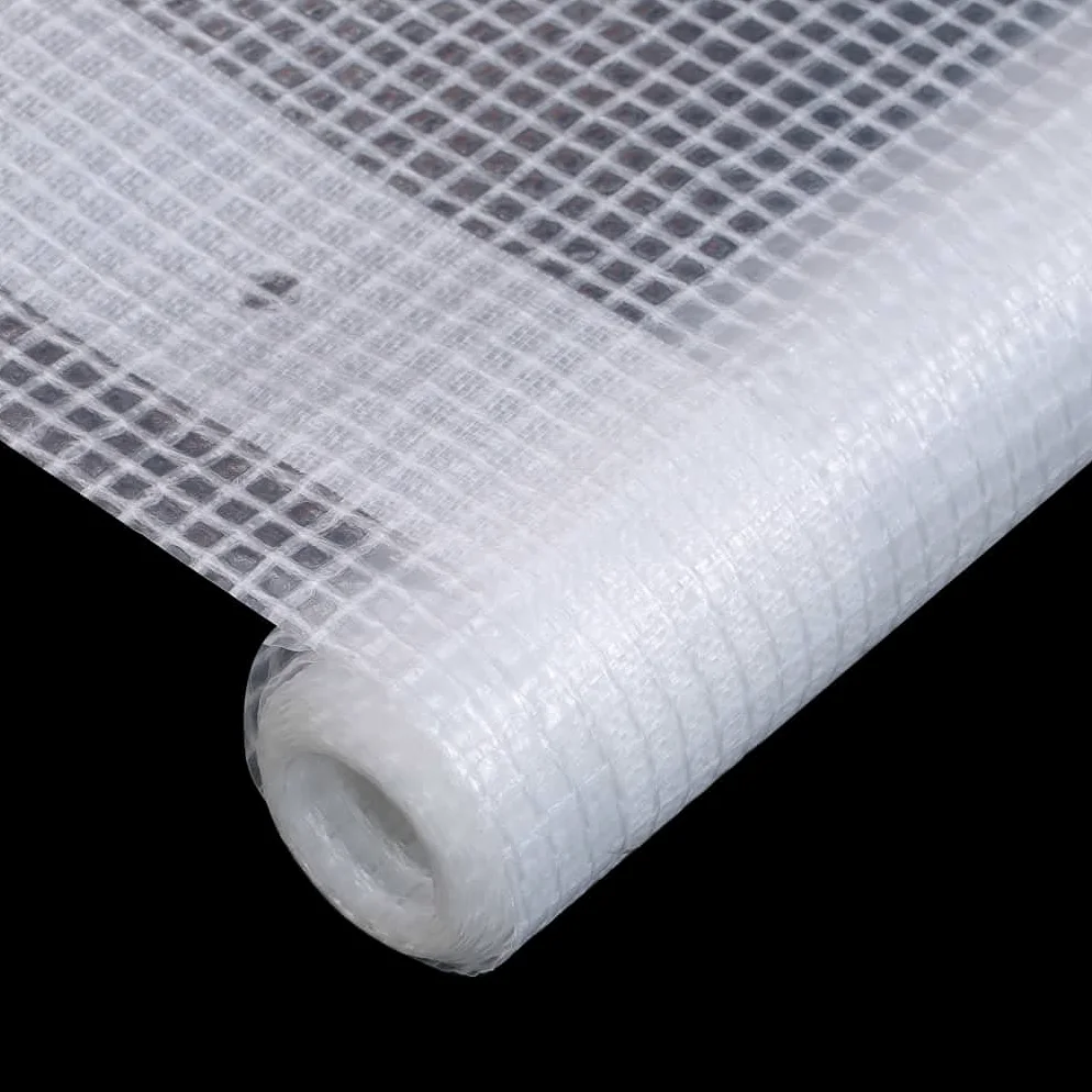 Mangloder Leno - Telone di copertura bianco, 3 x 4 m, 260 g/m², in LDPE e rete HDPE, resistente alle intemperie, agli strappi, ai raggi UV, per giardino, campeggio, auto, barca e rimorchi