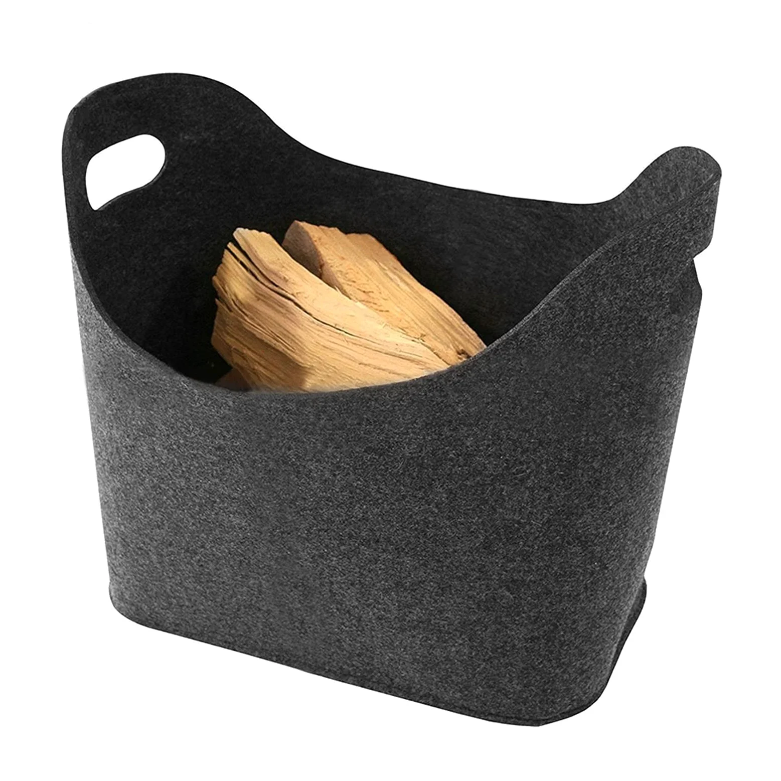 Borsa per Legna da Ardere all'aperto 1 pz sacchetto di feltro legna da ardere camino legno feltro bag cestino fuoco legno tasca per legna da ardere cestino cesto di giornale cestino per lo shopping Bo