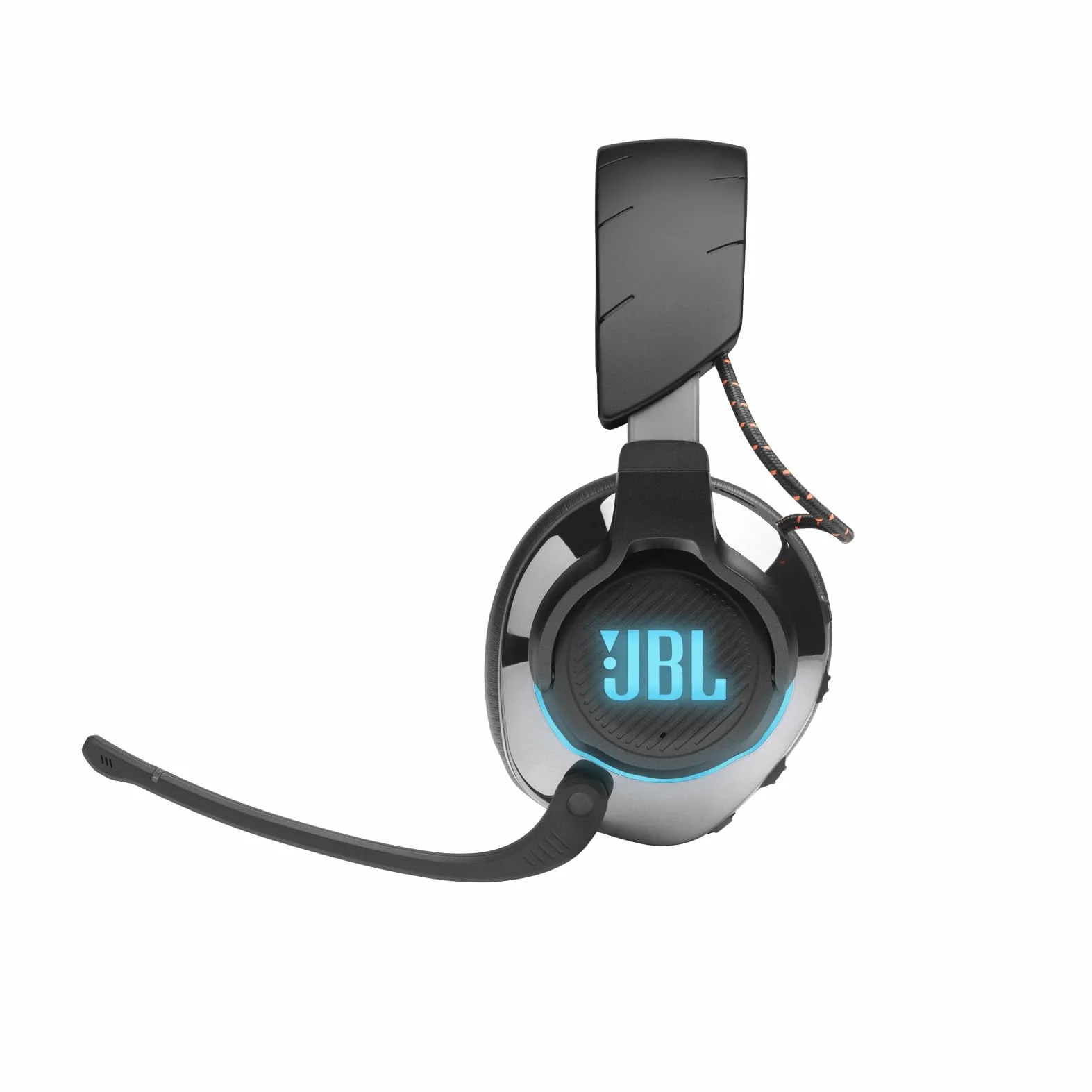 JBL Quantum 810 Cuffie Gaming Over-Ear Wireless 2,4 Ghz e Bluetooth, Headset con Microfono e Cancellazione Attiva Rumore, RGB e Dual Surround, Compatibilità Multipiattaforma PC e Console, Nero