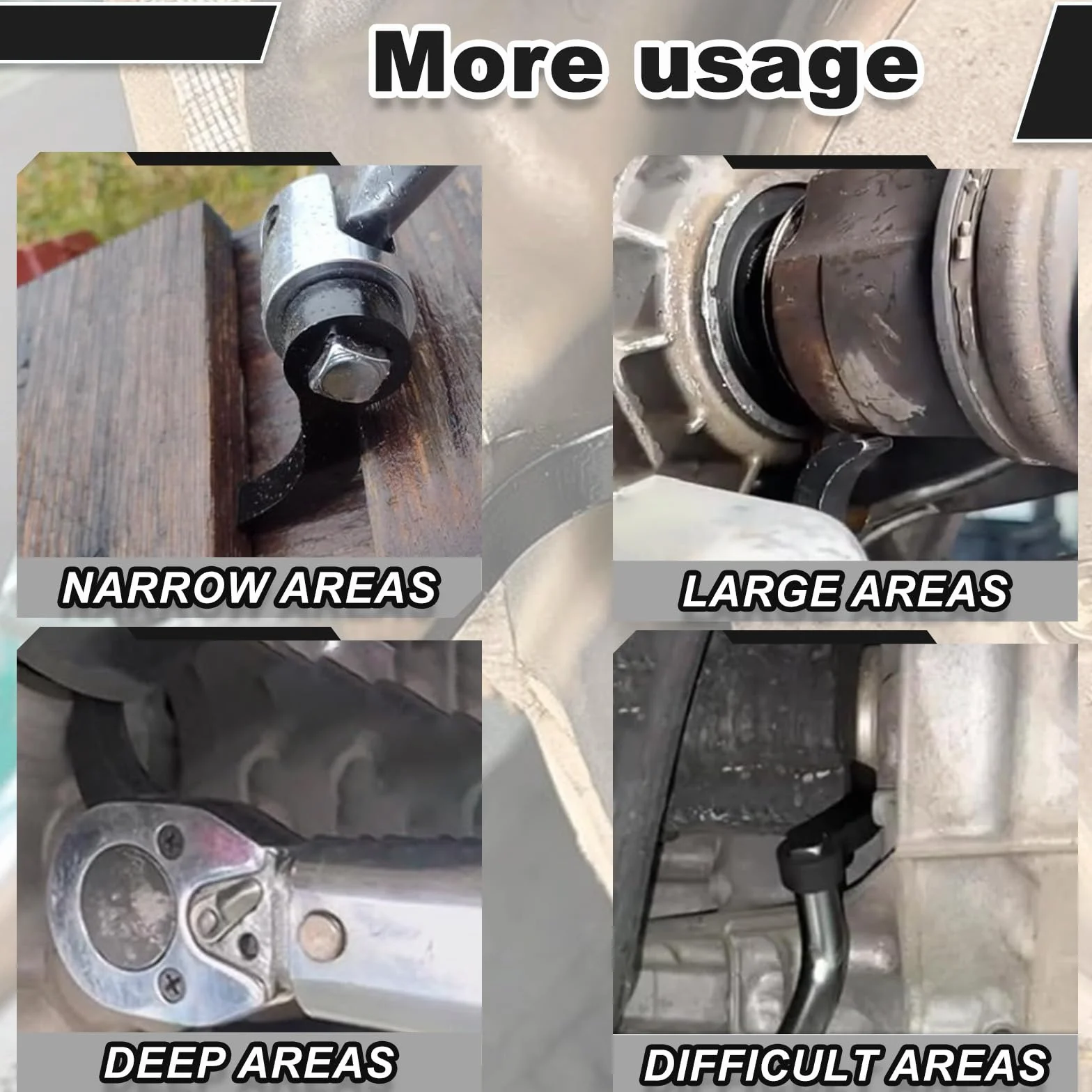 Piede di Porco Wrench Adapter 1/2 Pollice - Resistente alla Ruggine Multifunzionale per Riparazioni Auto