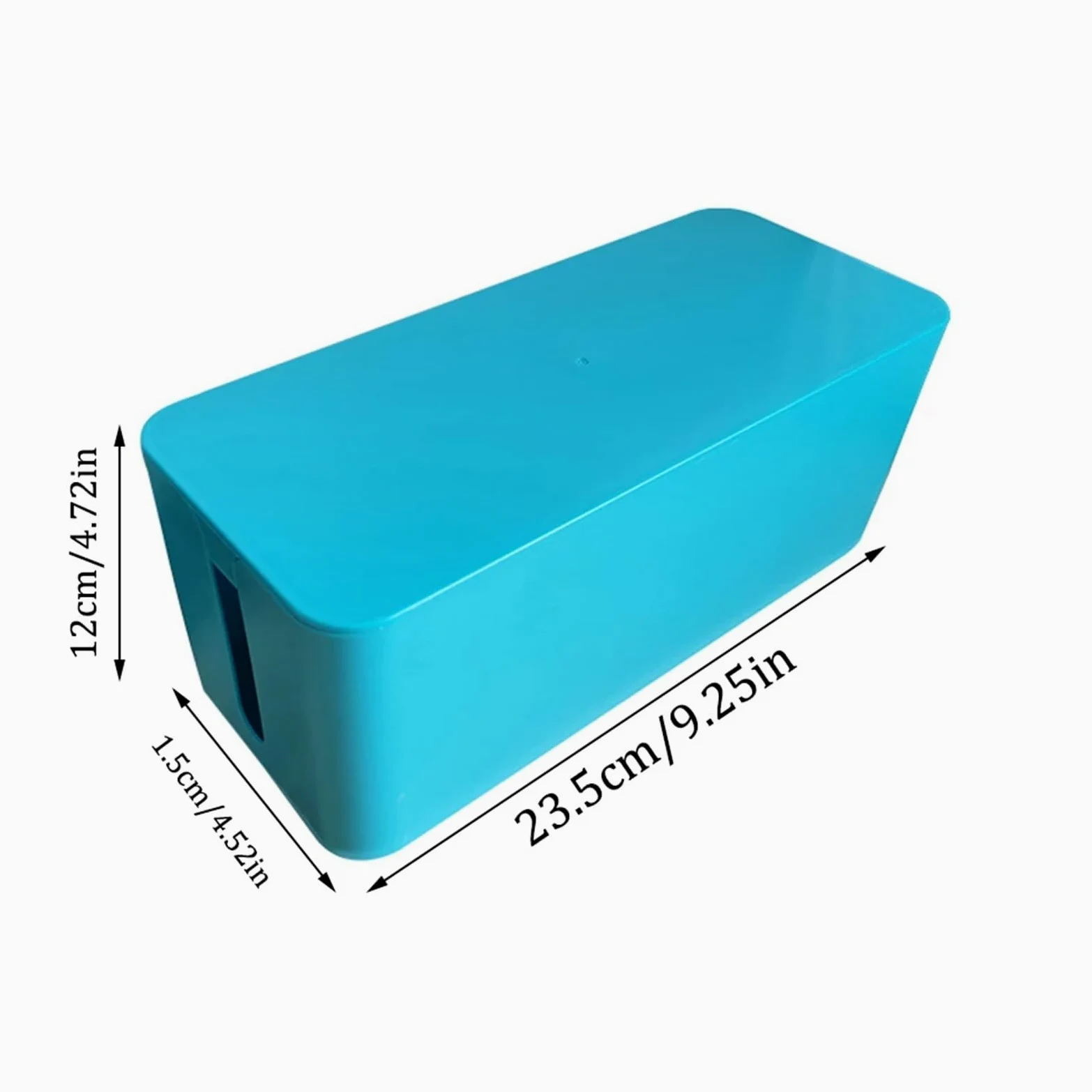 Organizzatore di Cavi Scatola di Protezione for Presa di Cavo di Alimentazione in plastica da Tavolo 1PC Scatola for organizzatore di Cavi Dati Multifunzione per Riporre I Cavi(Black)