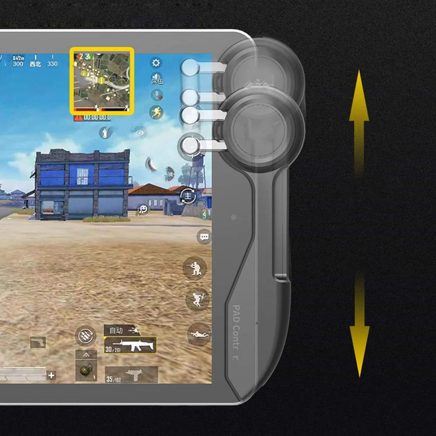 SHEAWA PUBG Controller di Gioco Joystick Trigger Maniglia Sparatutto Fuoco Mira Pulsante Gamepad per iPad Tablet PUBG Accessori di Gioco