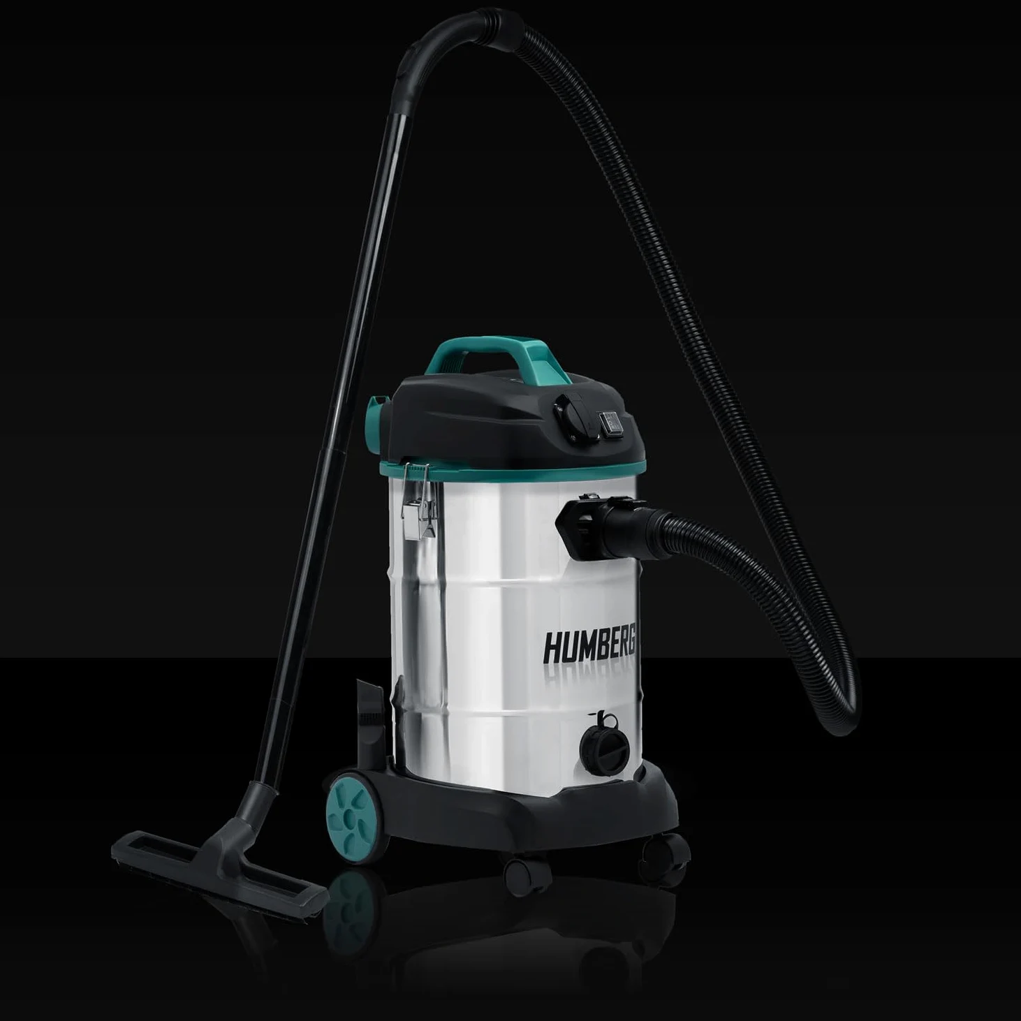 Humberg HM-402 30L 1600W Aspirapolvere industriale Wet Dry Aspirapolvere per cenere e macerie Presa senza sacco per utensili elettrici aggiuntivi