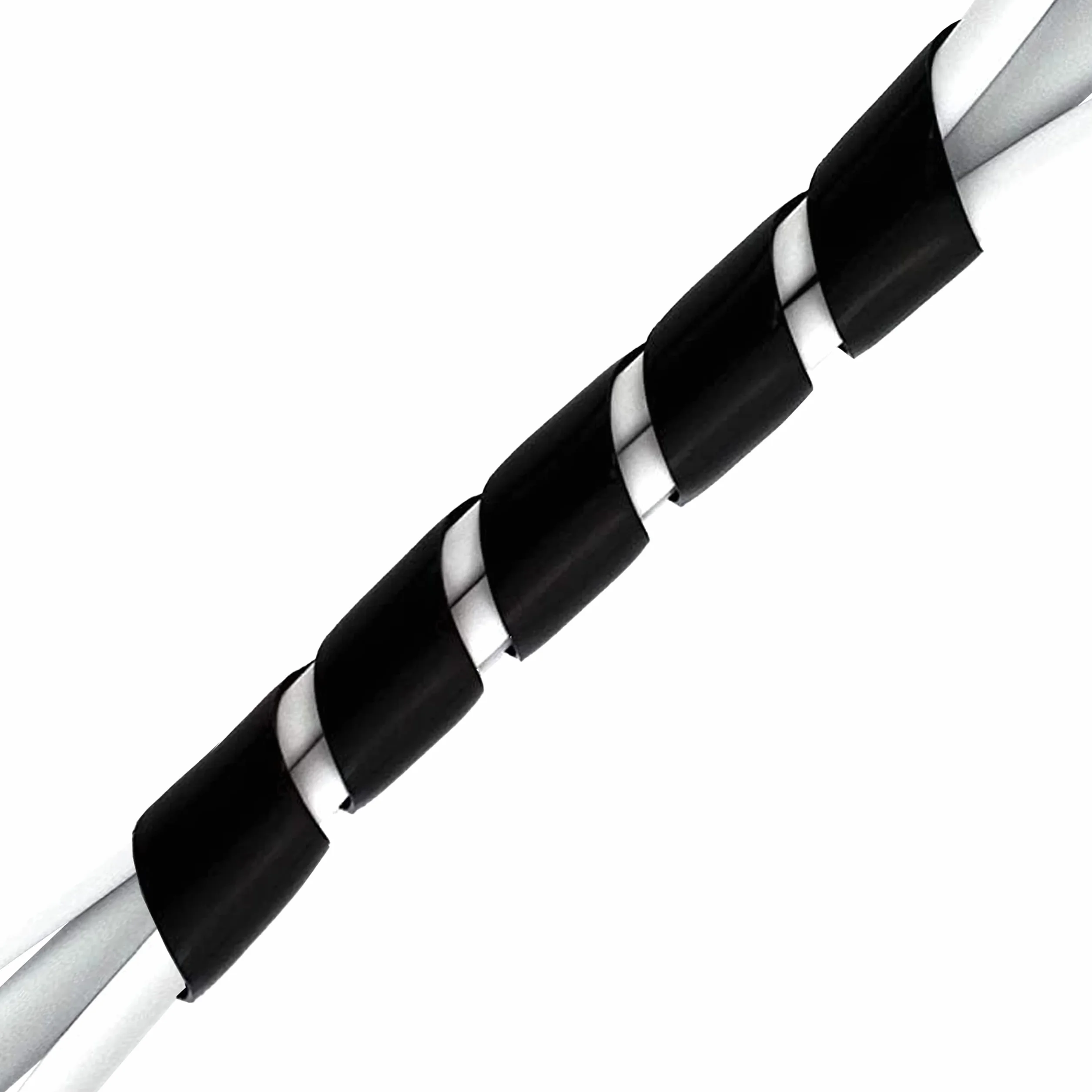 Guaina Copri Cavi Elettrici Trasparente Flessibile Espandibile 10m Cavo Spiralato per Nascondere Fili
